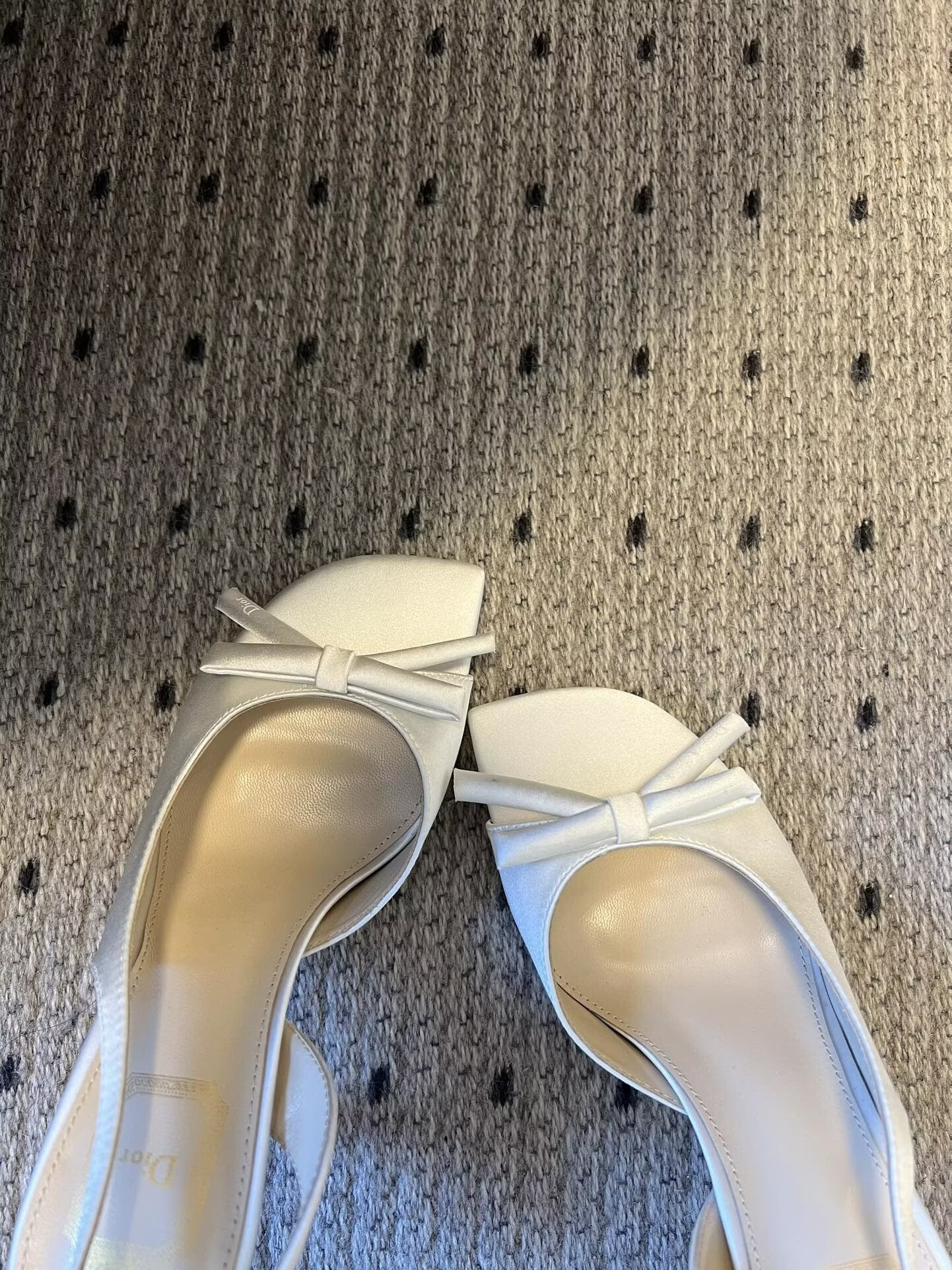 UA Dior Bow Heeled Slingback Sandal