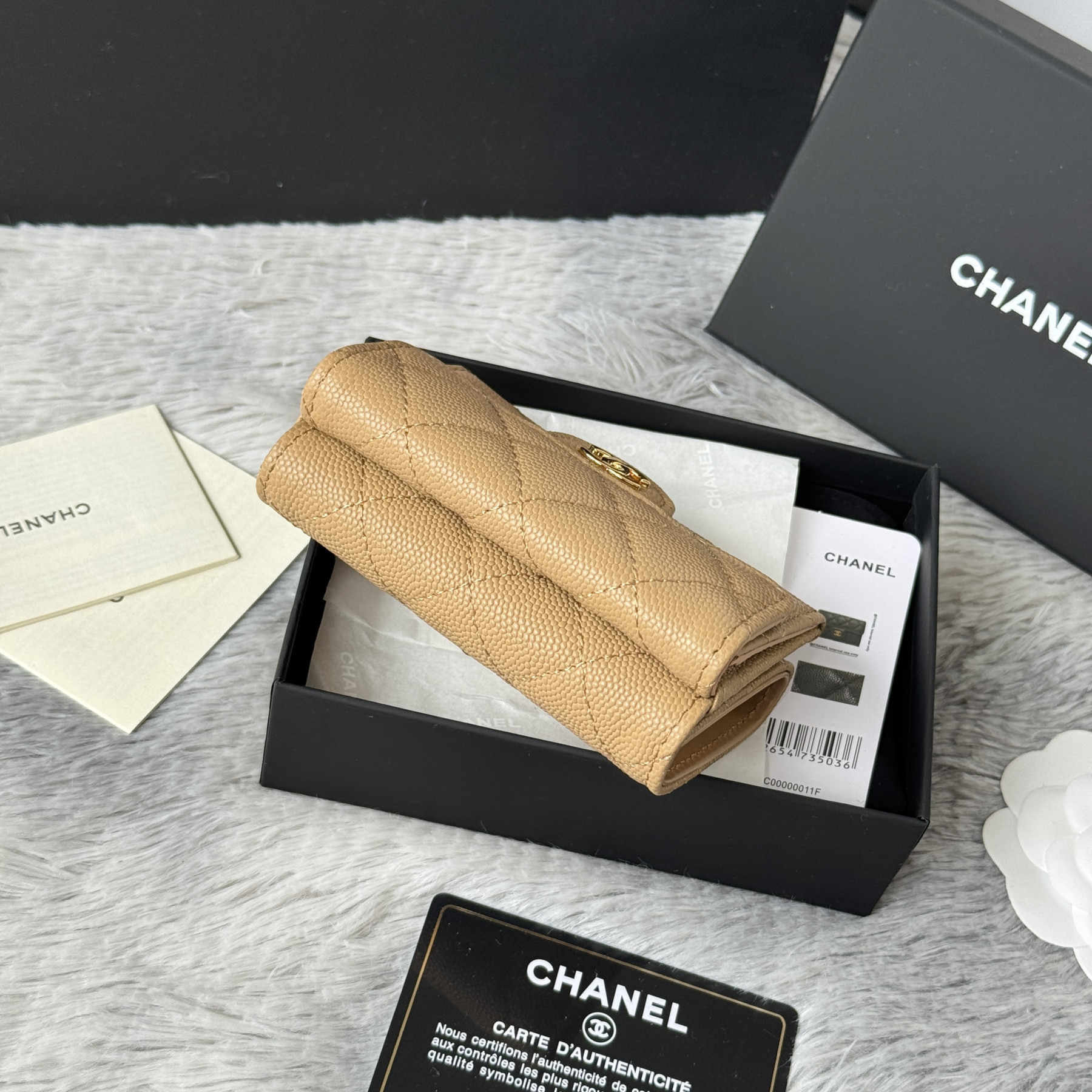 Ch**el card holder 10.5x7.5x3cm