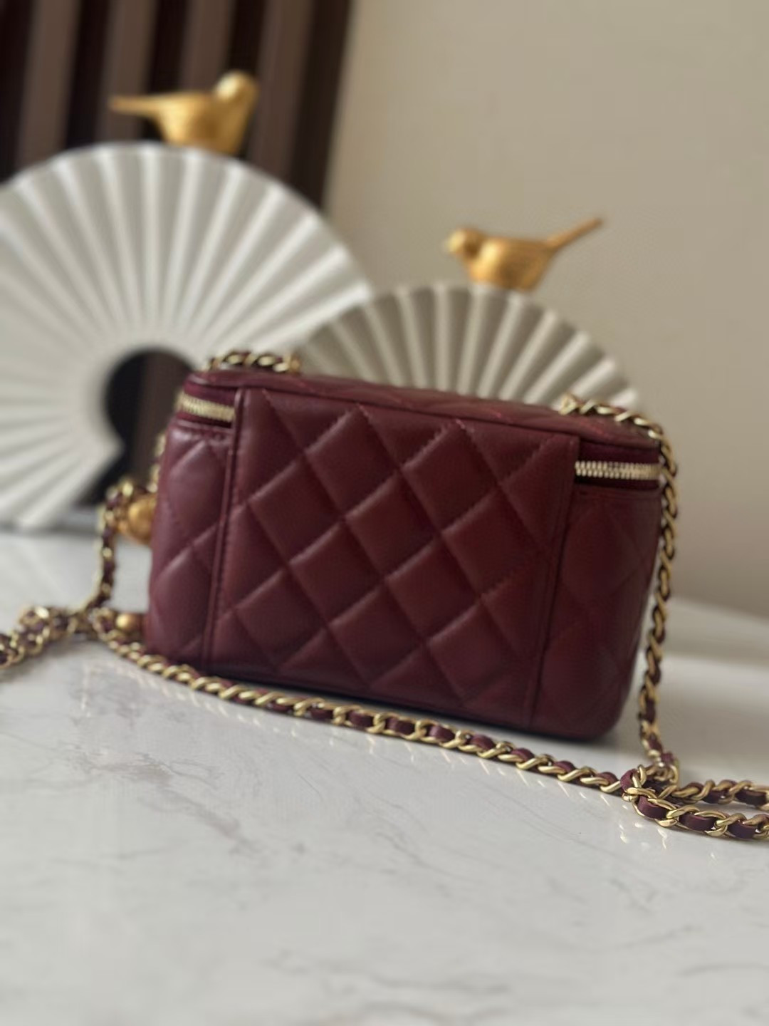 Ch**el Vanity With Chain 9.5x17x8cm