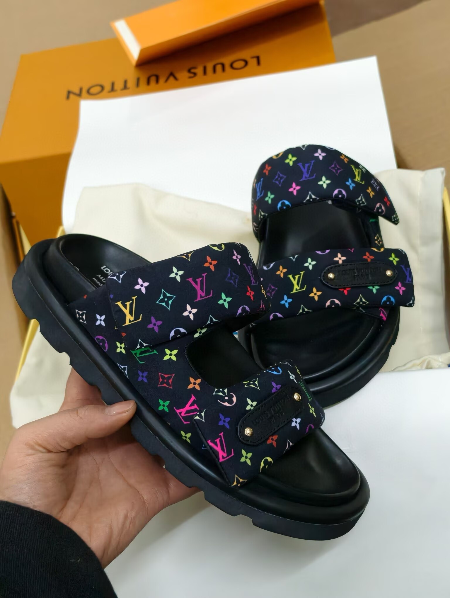 UA LV Pool Pillow Mules