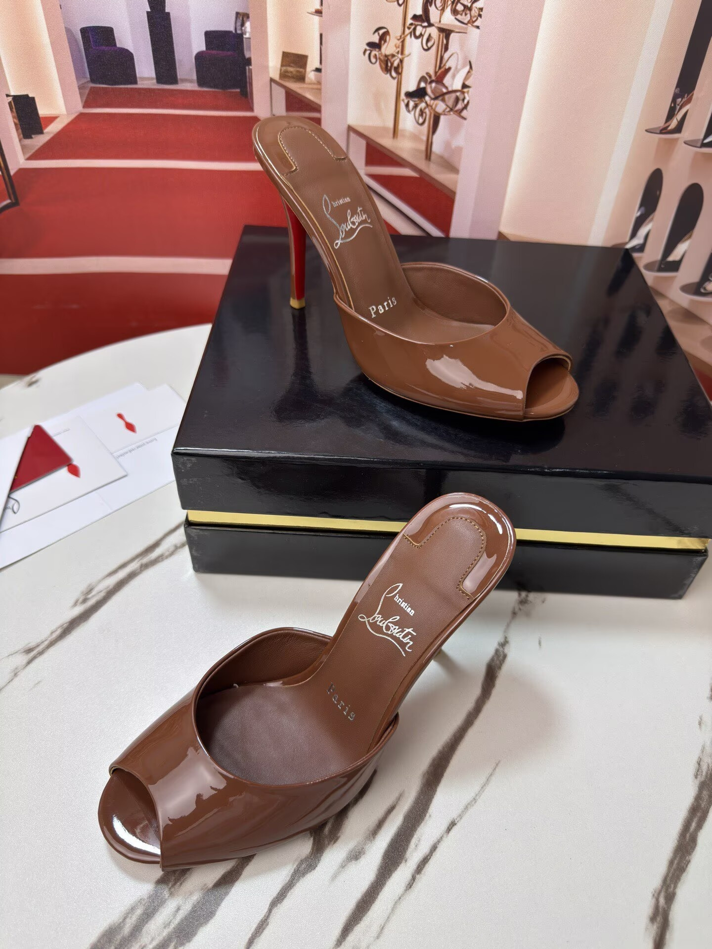 UA Christian Louboutin Me Dolly Mules 10cm Heel