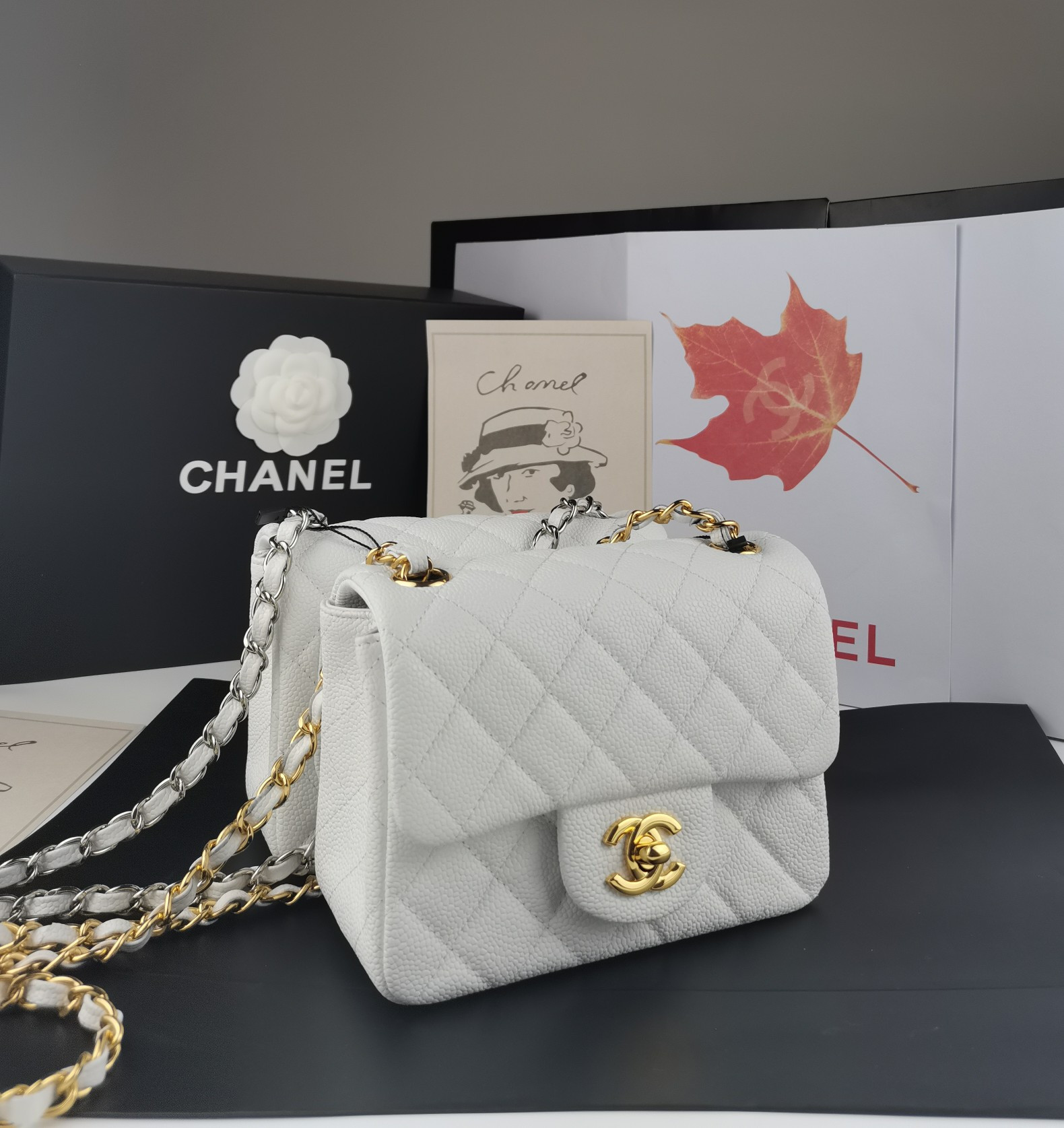 Ch**el mini flap bag 17.5cm