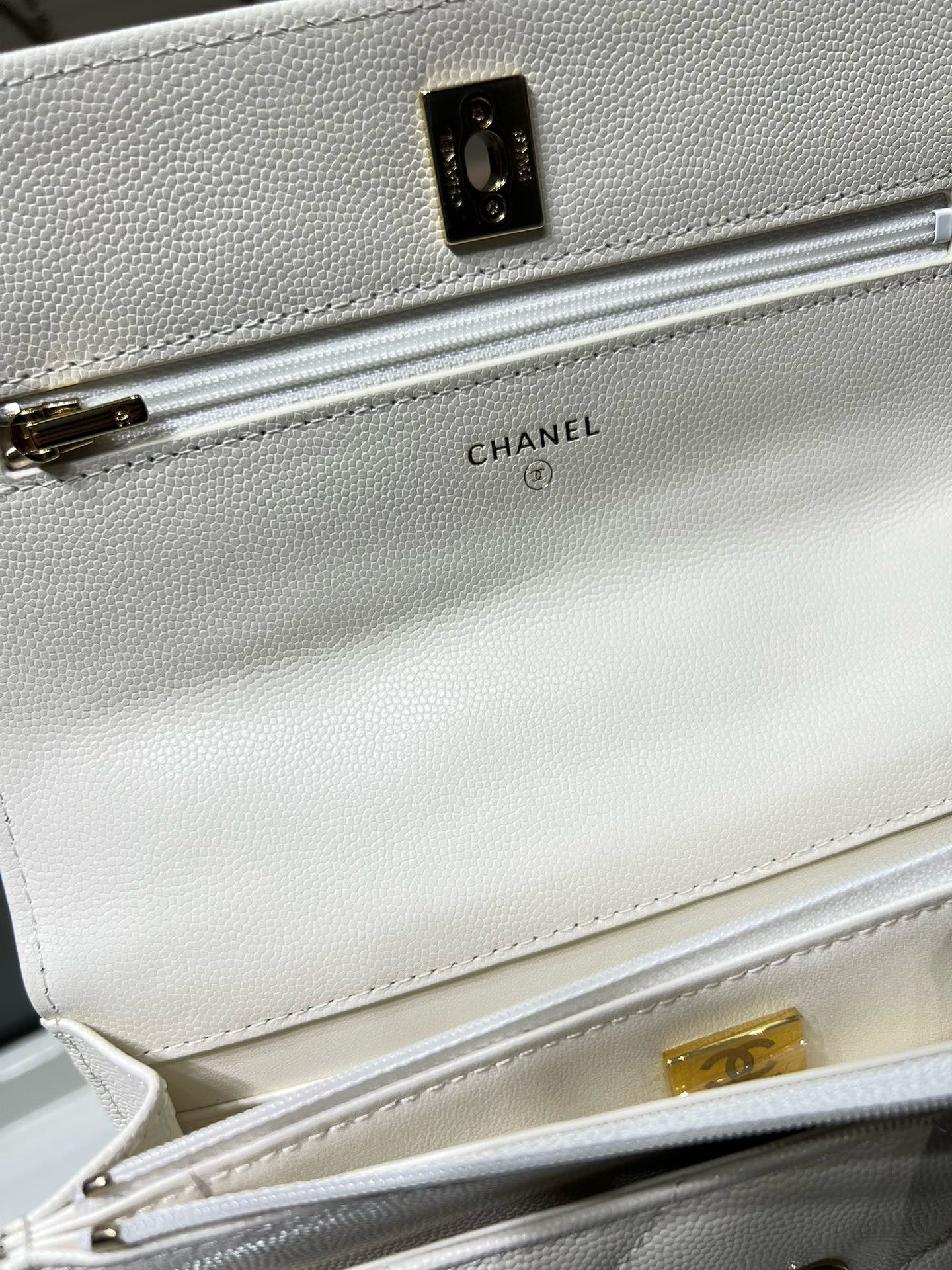 Ch**el flap bag with top handle 19x12x3.5cm
