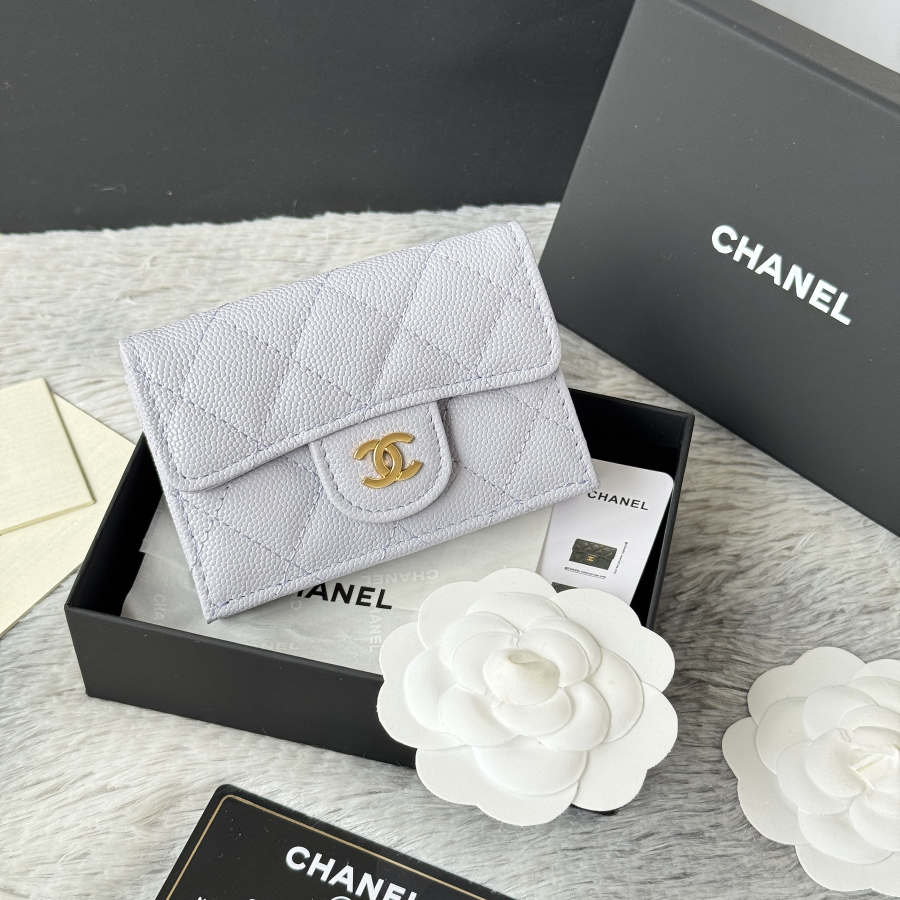 Ch**el card holder 10.5x7.5x3cm