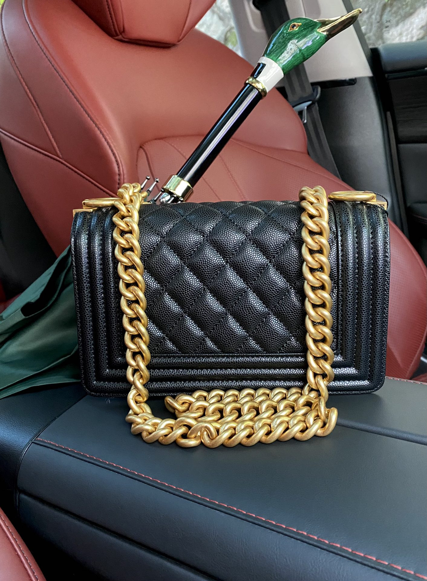 CHANEL Small BOY Handbag A67085 12x20.5x8.5cm