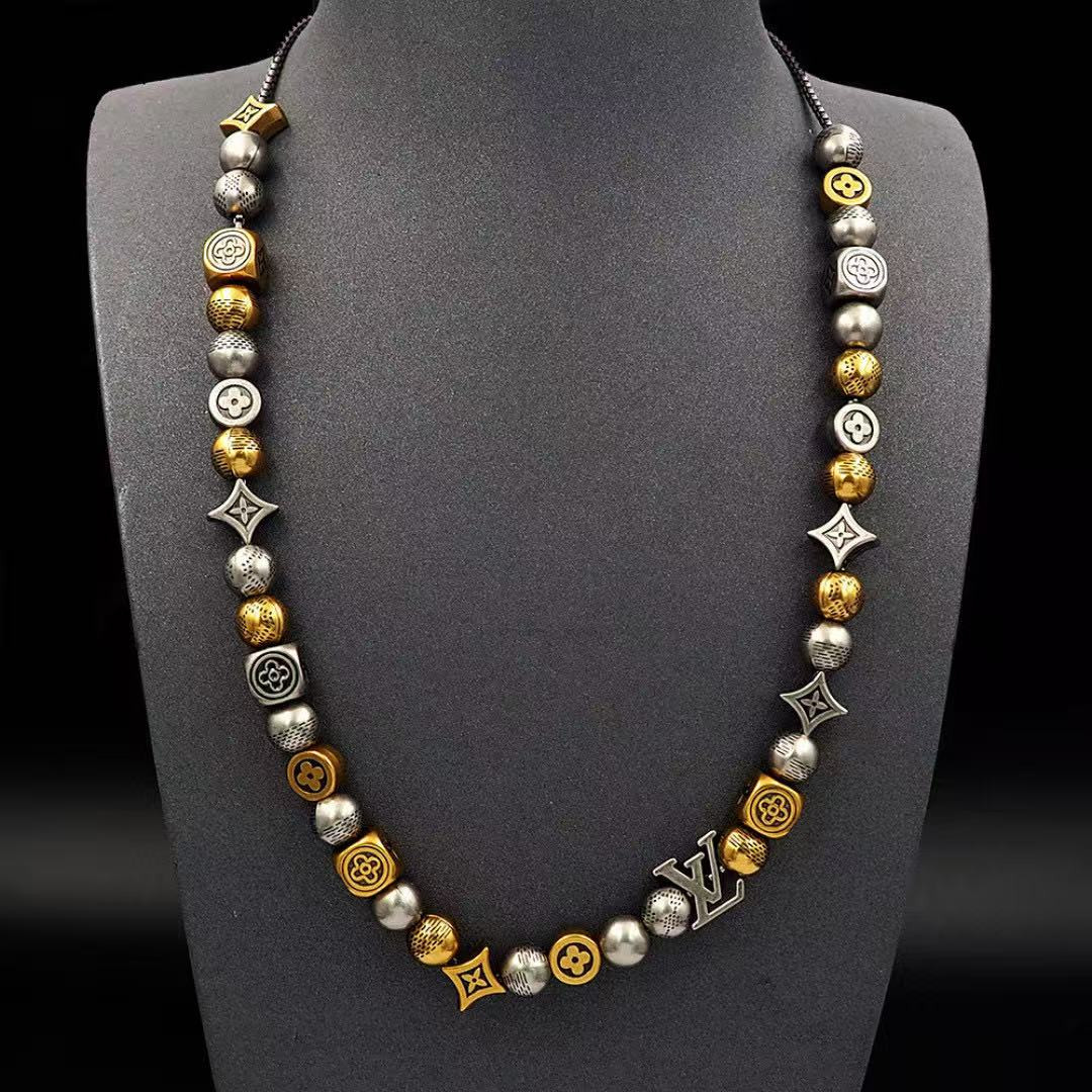 L0vis Vvtt0n Damier Party Necklace