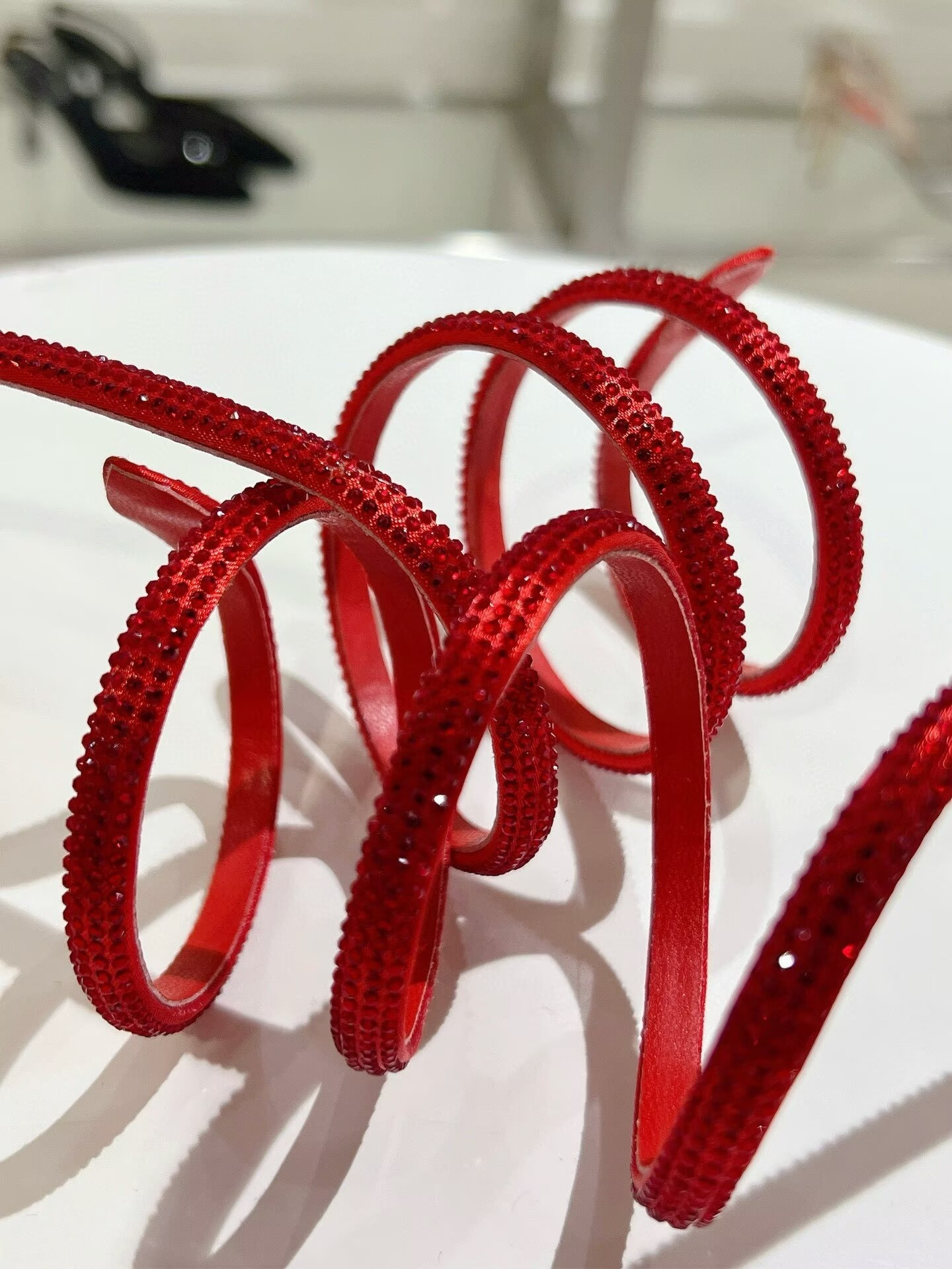 UA RENÉ CAOVILLA MARGOT JEWEL SANDALS SNAKE 95mm