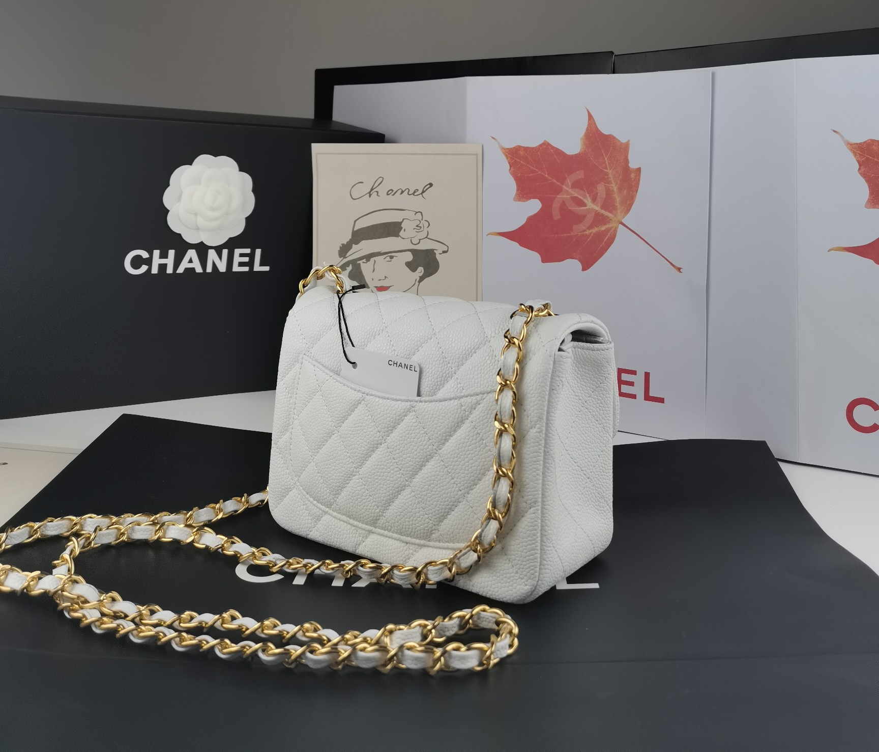 Ch**el mini flap bag 17.5cm