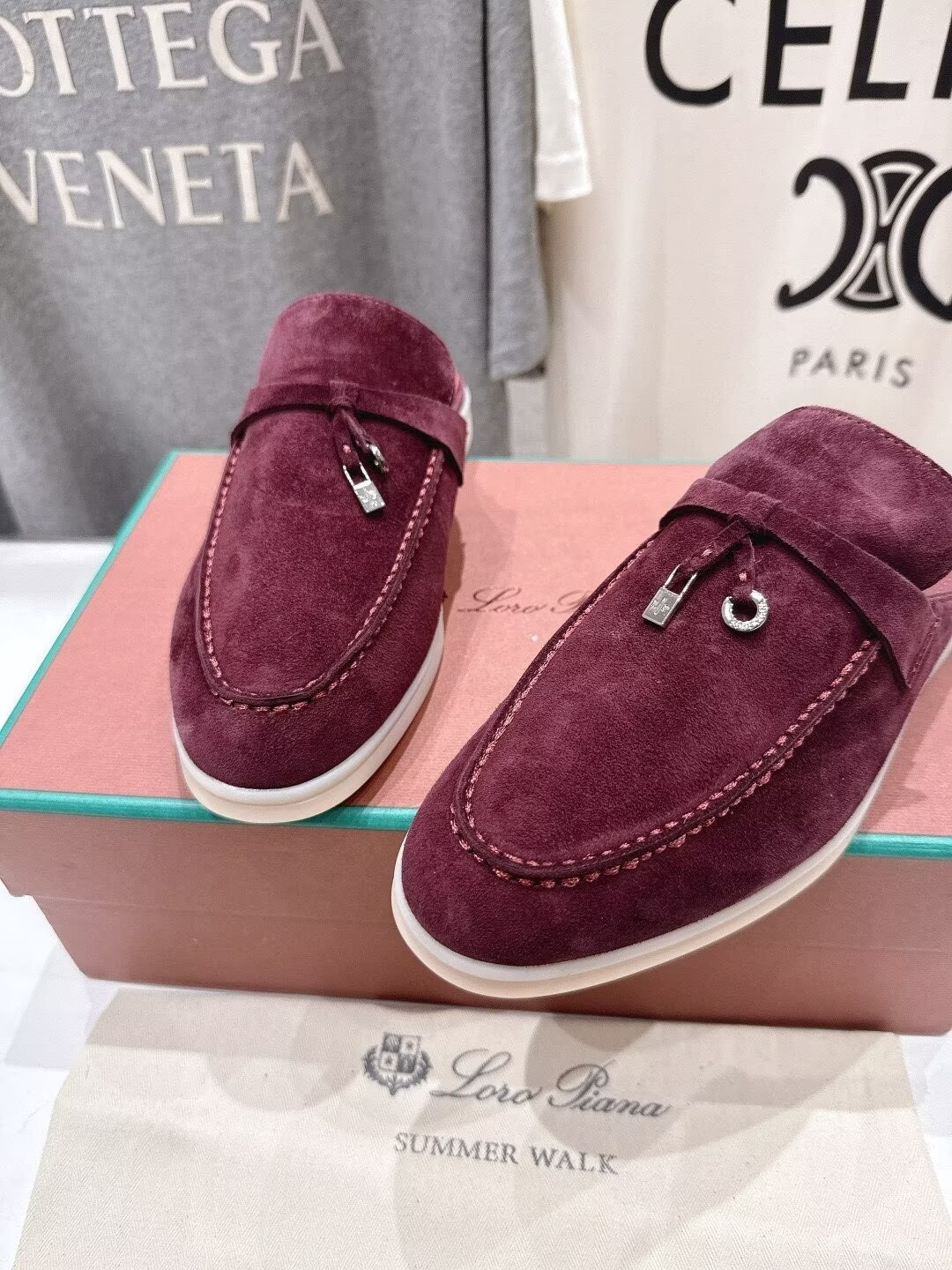 UA Loro Piana Babouche Charms Walk Loafers