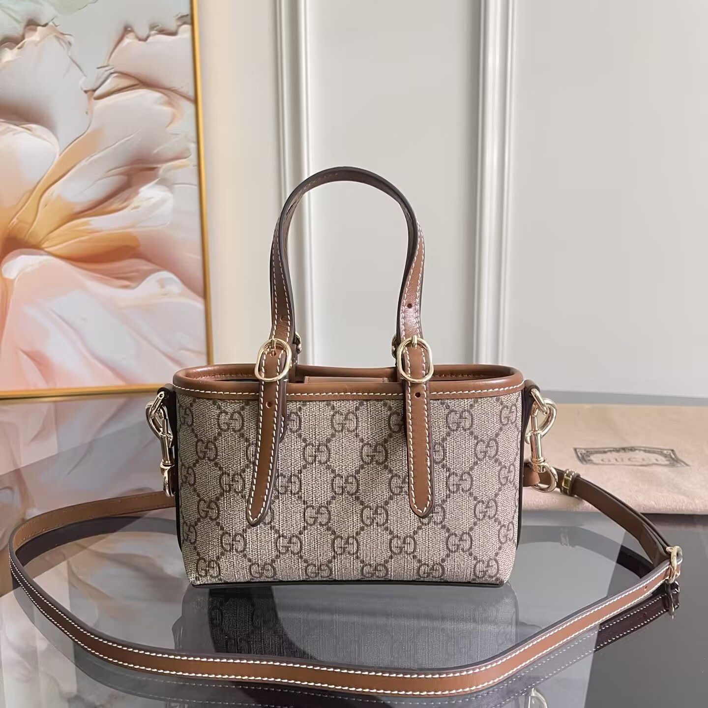 Gucci GG Emblem Mini Bag 17.5x11x6.5cm