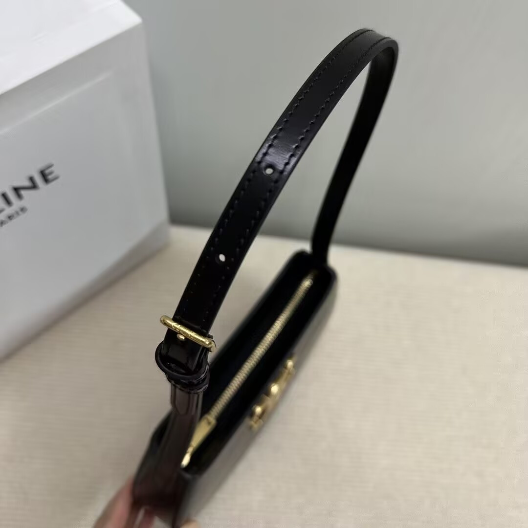 Ce1i*e MEDIUM TILLY BAG in shiny calfskin 22x13.5x4cm