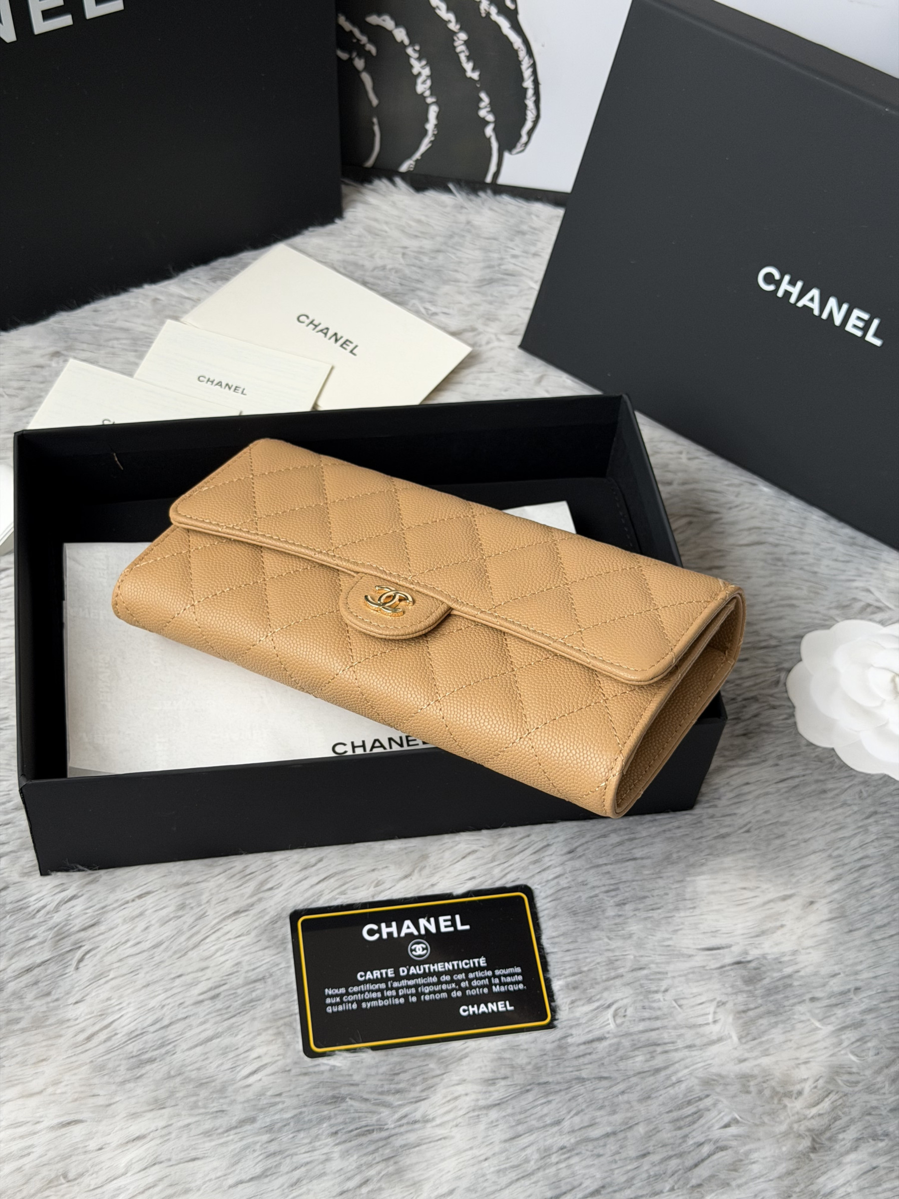 Ch**el wallet 80758 10x19x3cm