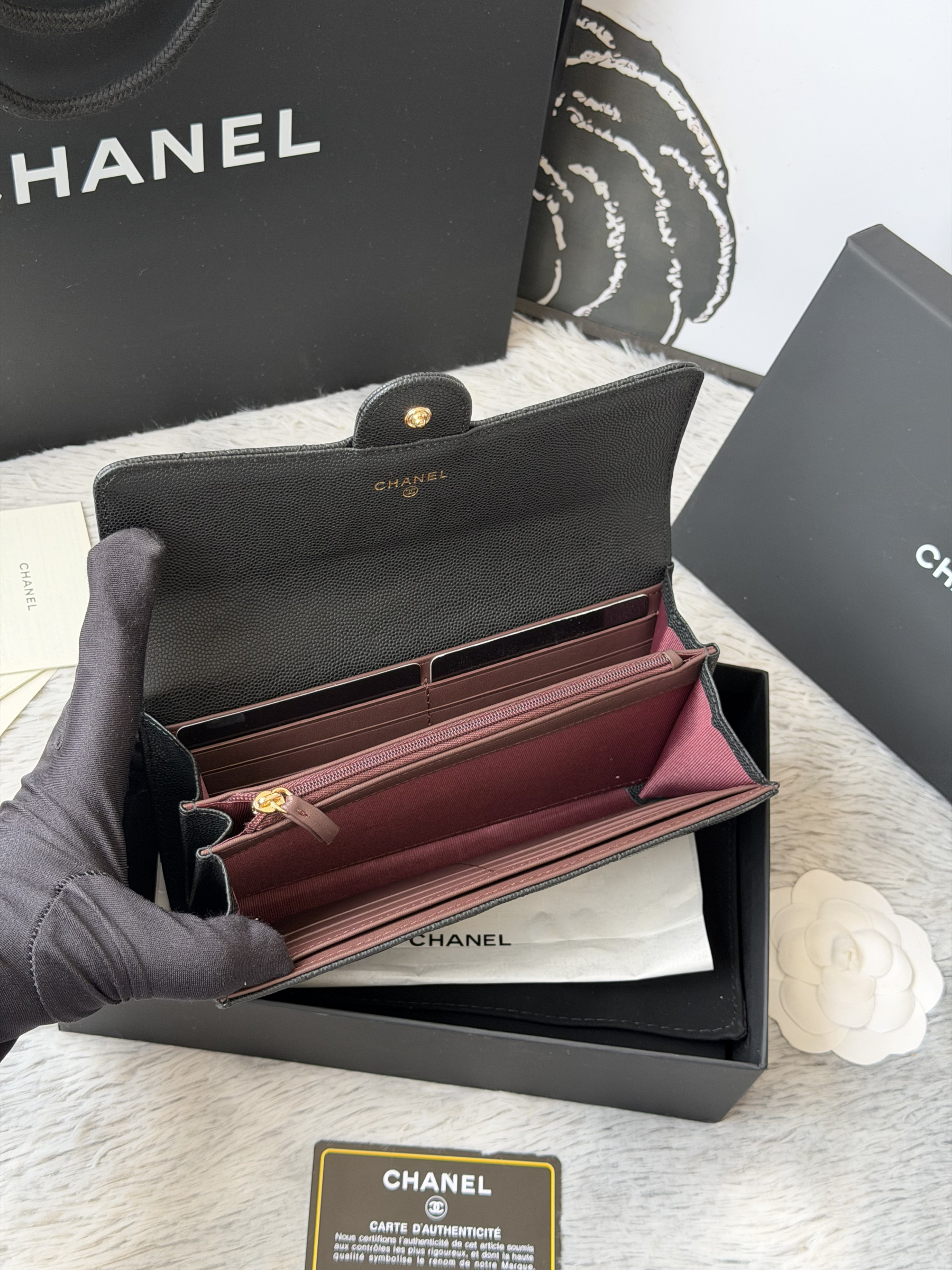 Ch**el wallet 80758 10x19x3cm