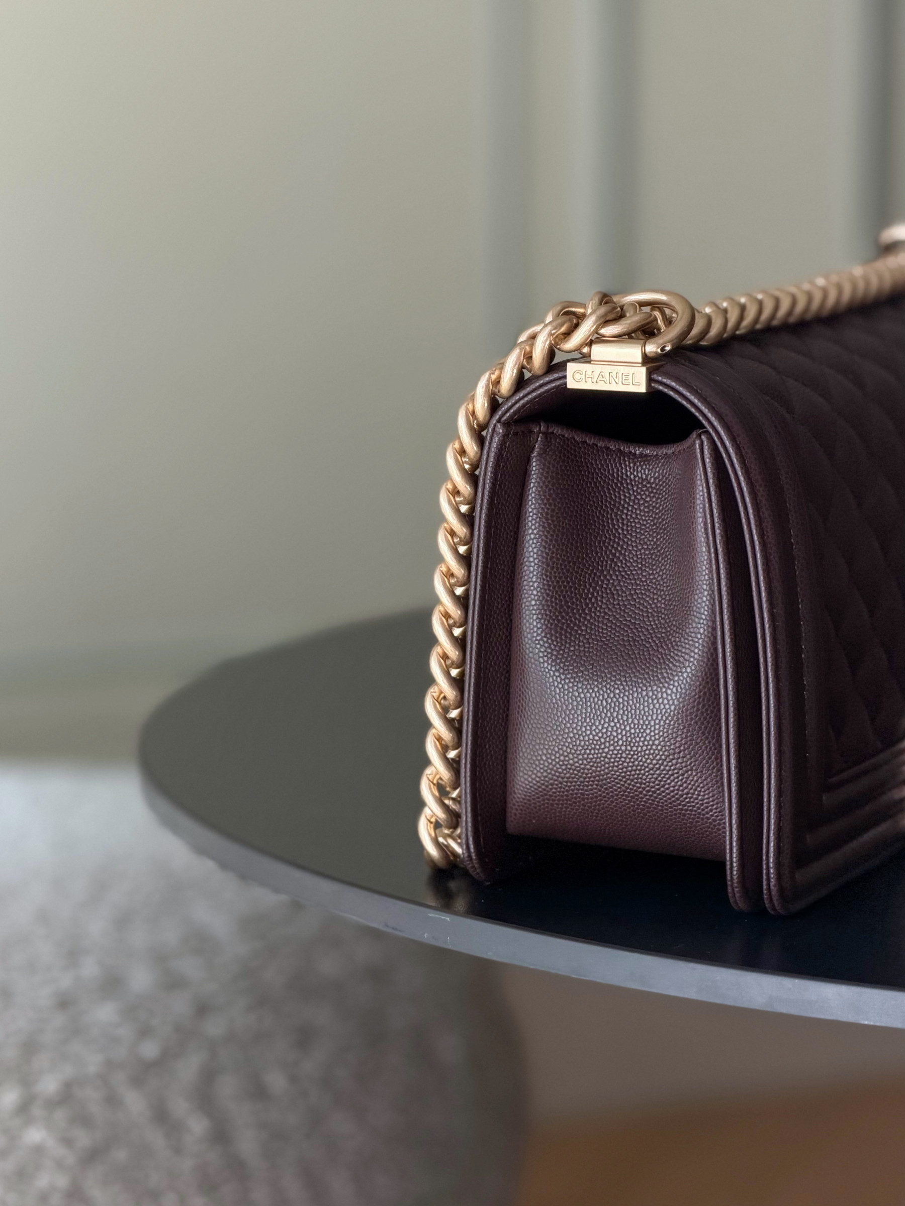 Ch**el Boy Handbag 15x25x9cm