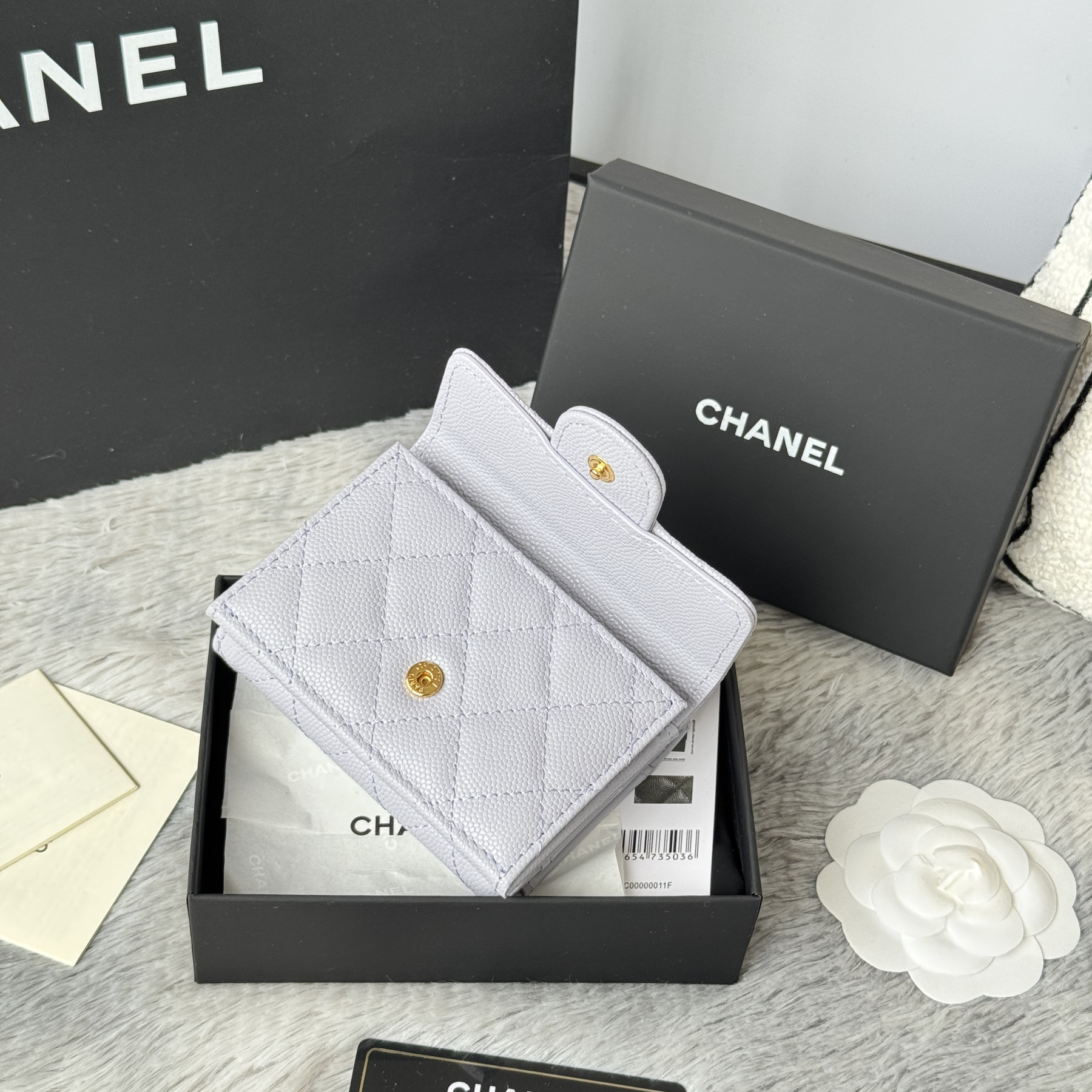 Ch**el card holder 10.5x7.5x3cm