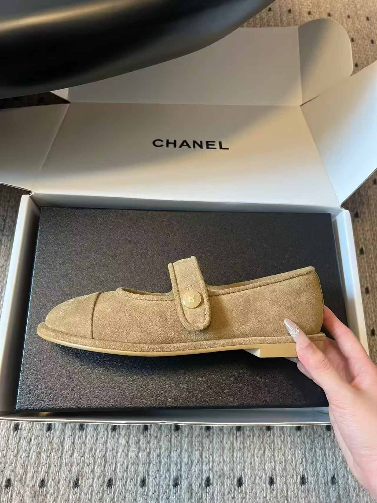 UA Ch**el Mary Jane in Shearling