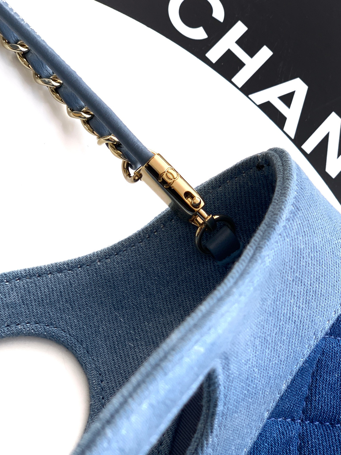 CHANEL 31 Mini Shopping Bag Dark Blue AS4133 22x23x5cm