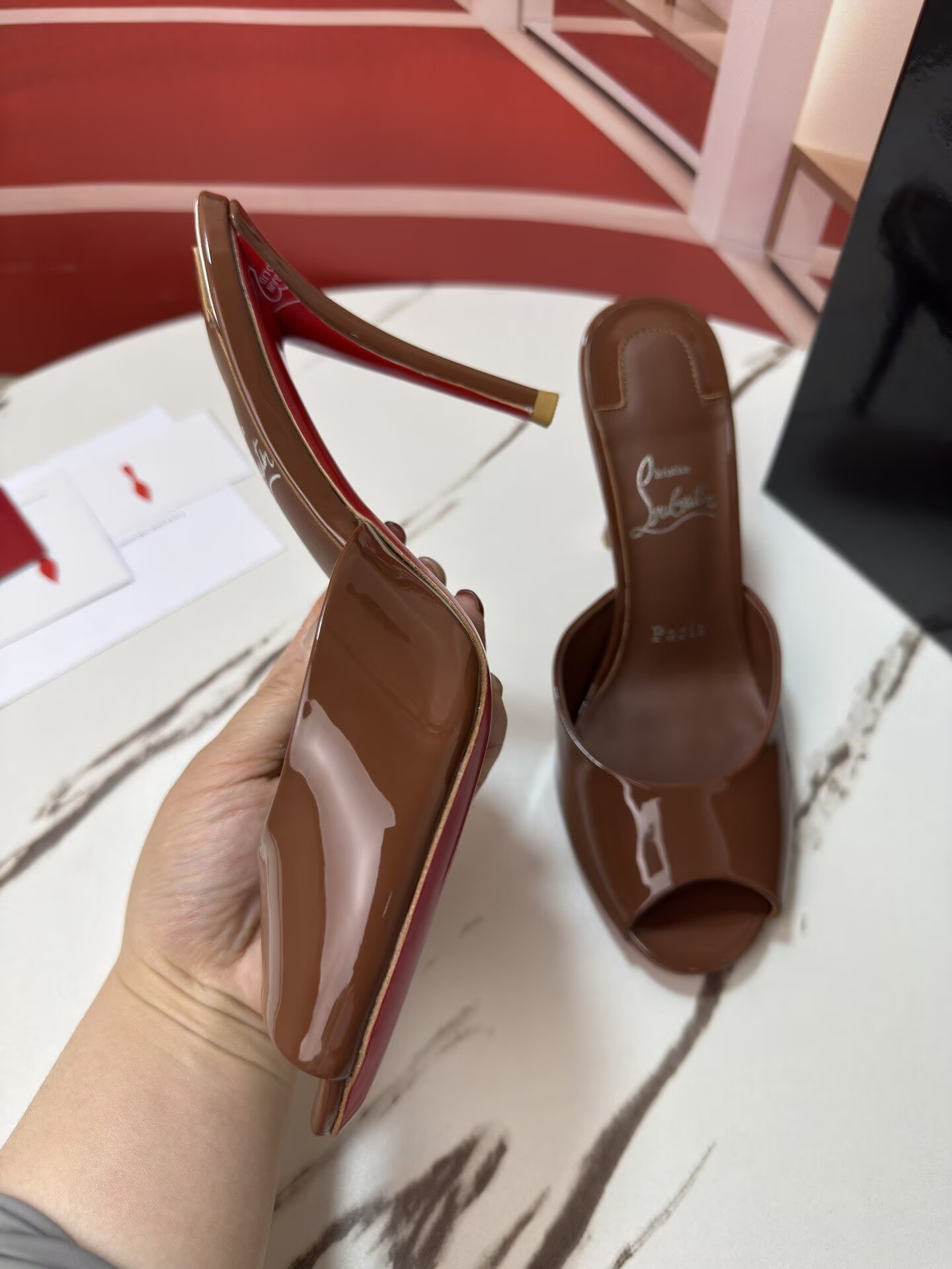UA Christian Louboutin Me Dolly Mules 10cm Heel
