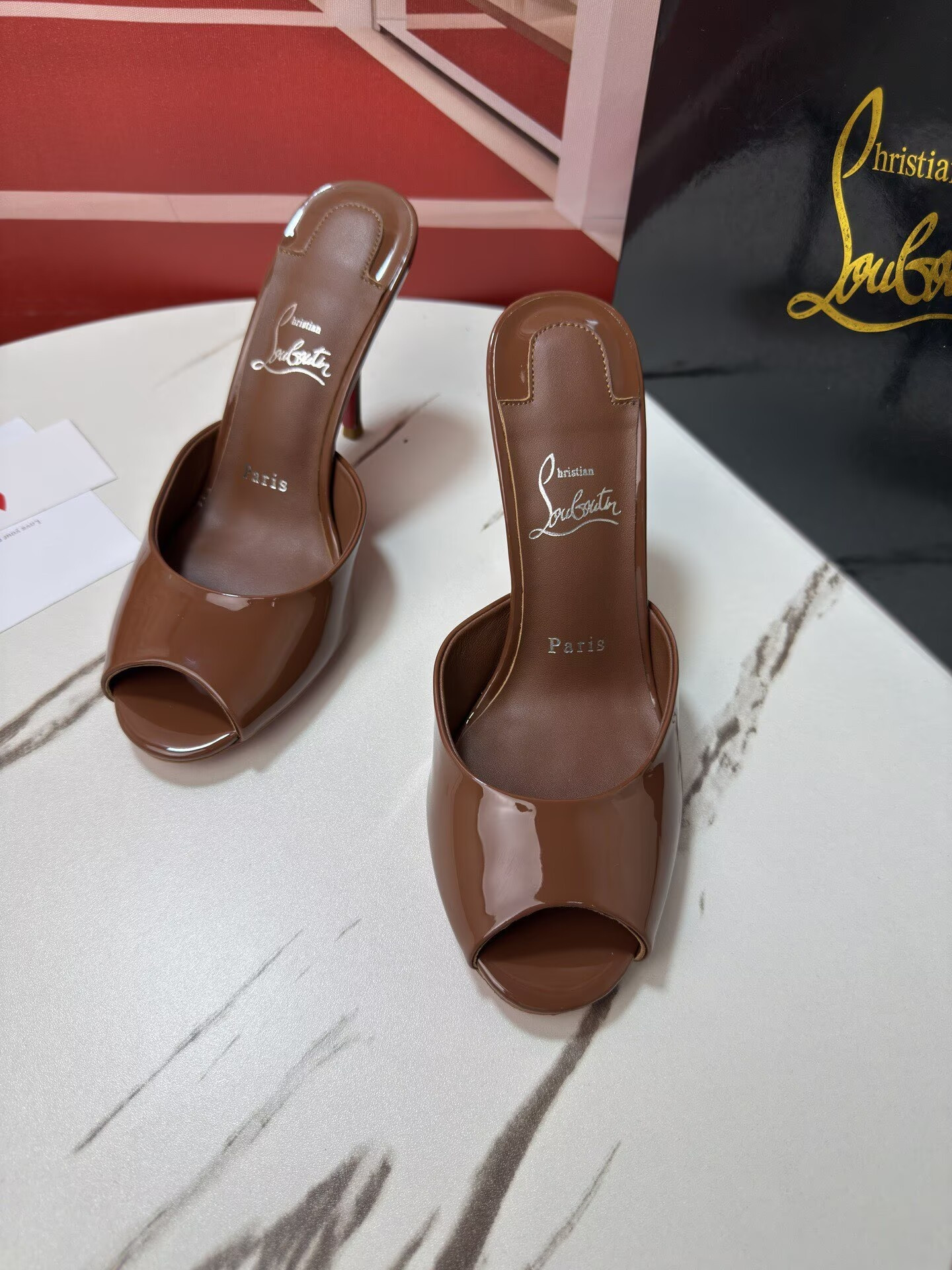 UA Christian Louboutin Me Dolly Mules 10cm Heel