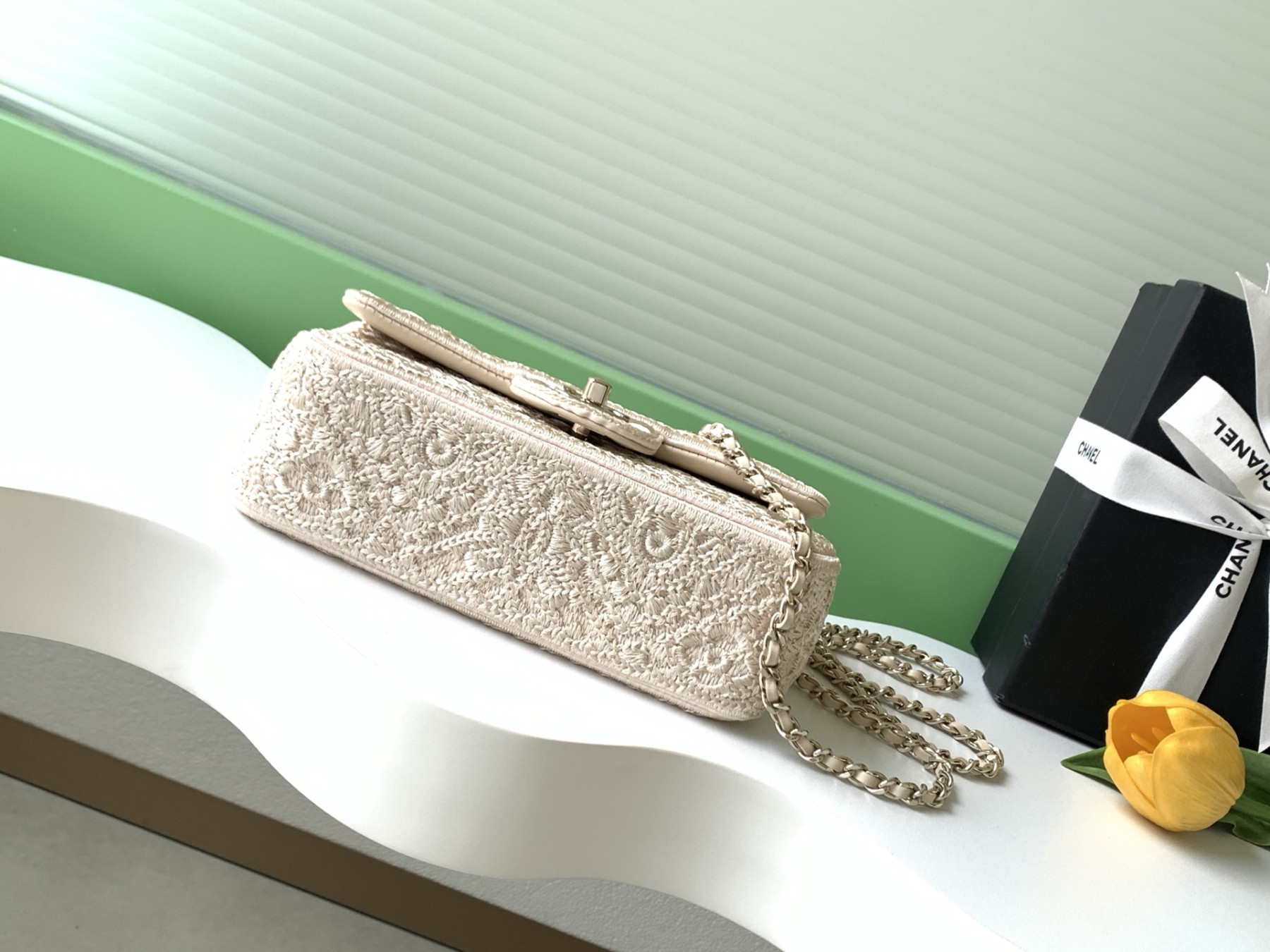 Ch**el flap bag as4561 14x21x8cm