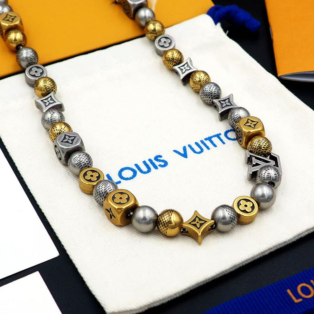 L0vis Vvtt0n Damier Party Necklace