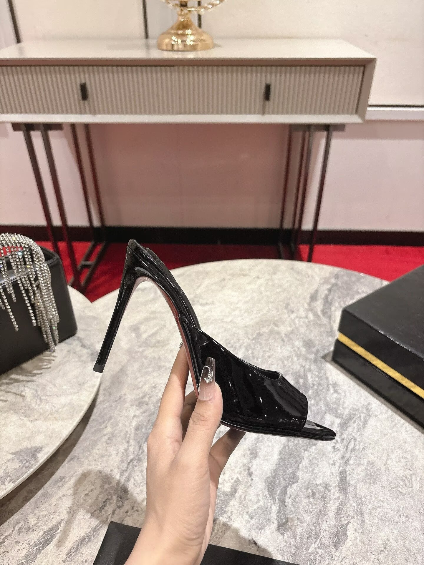 UA Christian Louboutin Miss Z Mule 10cm Heel