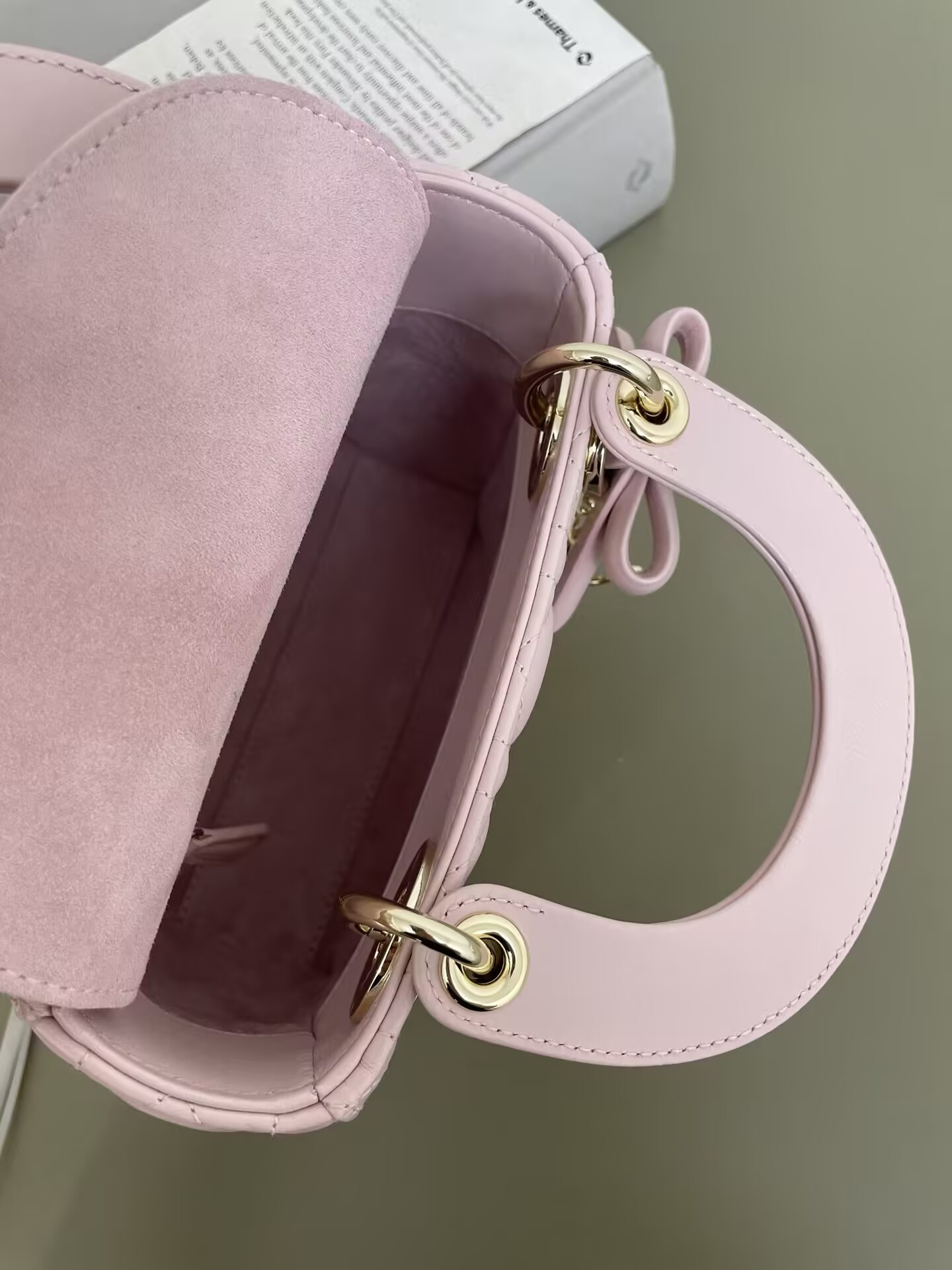 MINI LADY DIOR DIORAMOUR BAG 17x15x7cm
