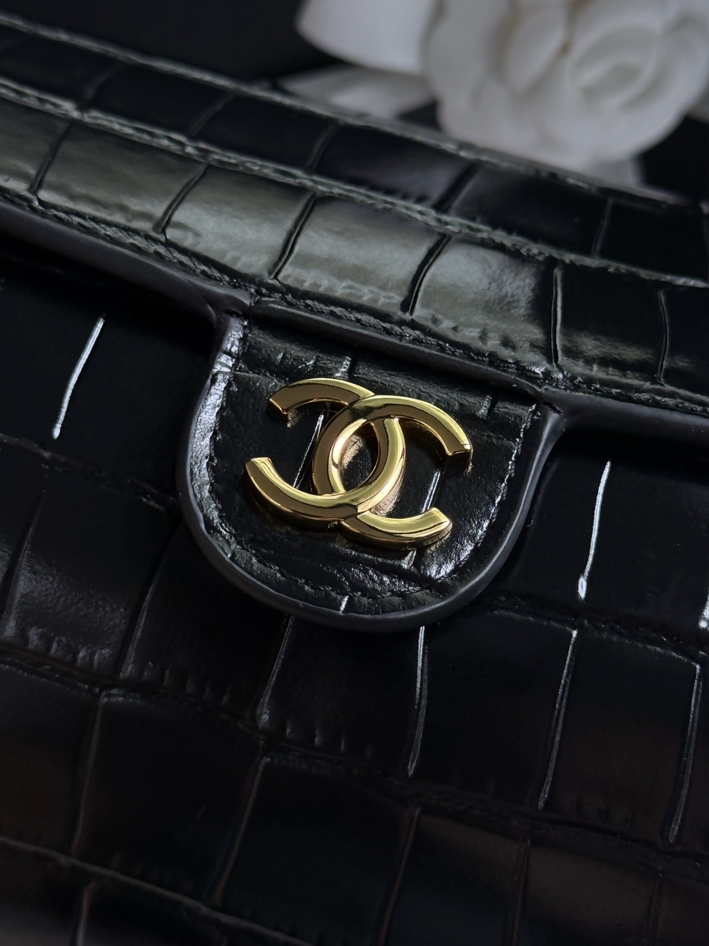 Ch**el clutch with chain ap5294 11x23x12.5cm