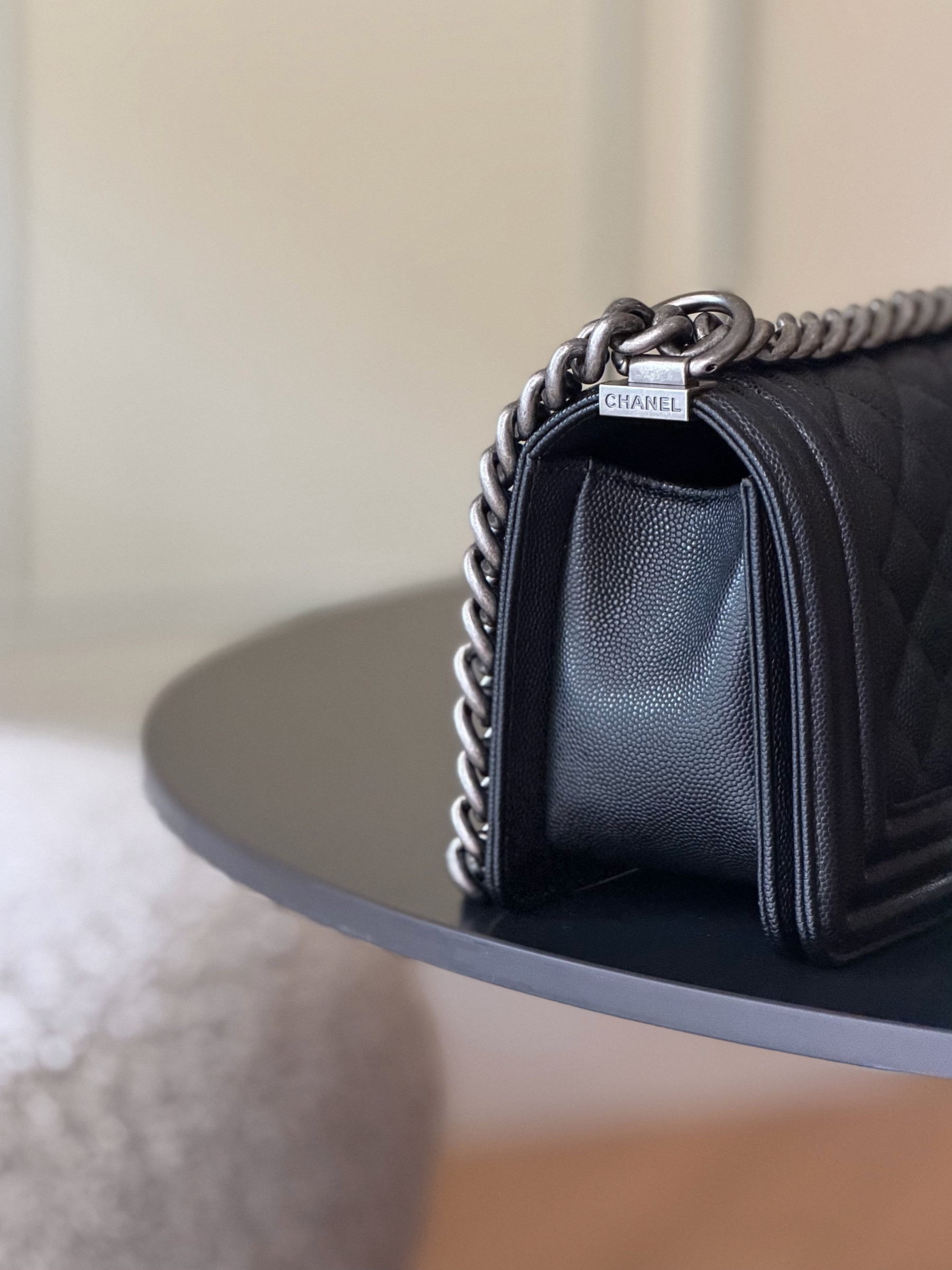 Ch**el boy handbag 12x20x7cm