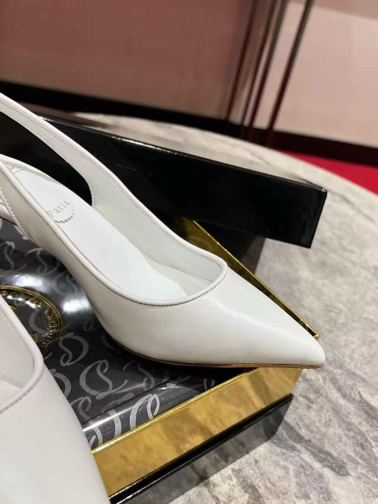 UA Chr1st1an Louboutin Sporty Kate Sling 65mm