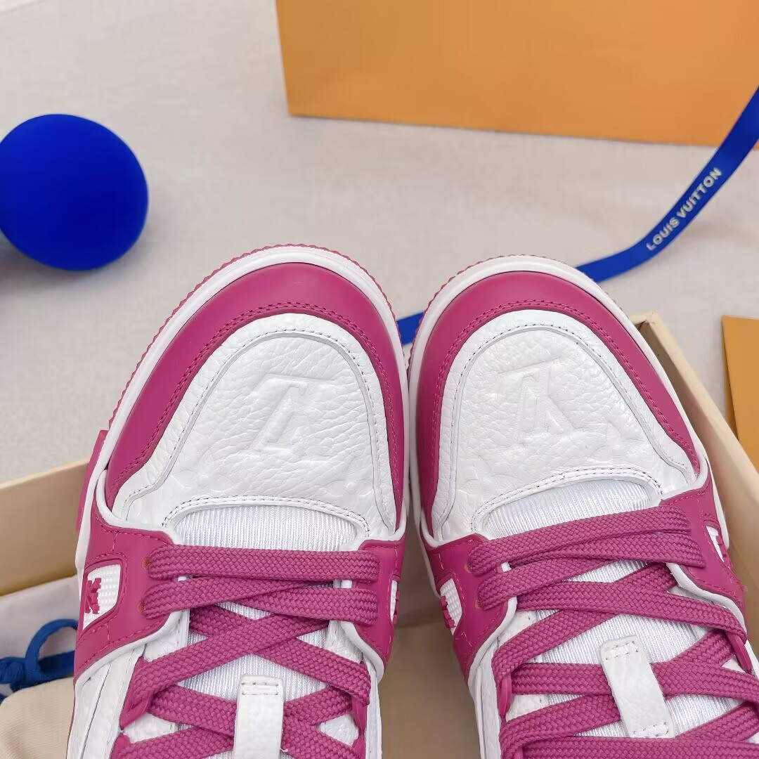 UA L0vis Vvtt0n LV Trainer Low White Fuchsia
