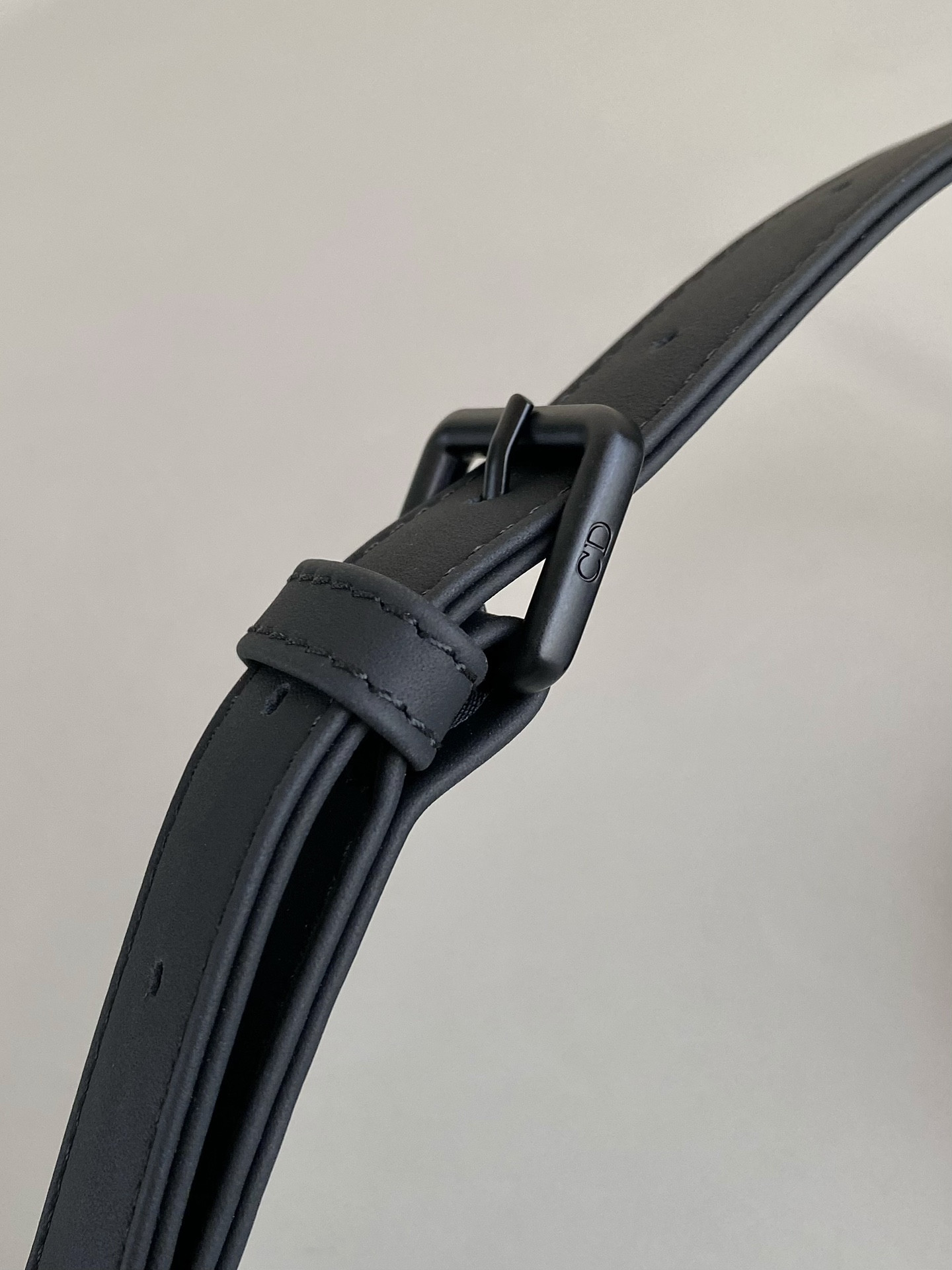 D10r SMALL LADY D-JOY BAG Ultramatte Black Cannage Calfskin