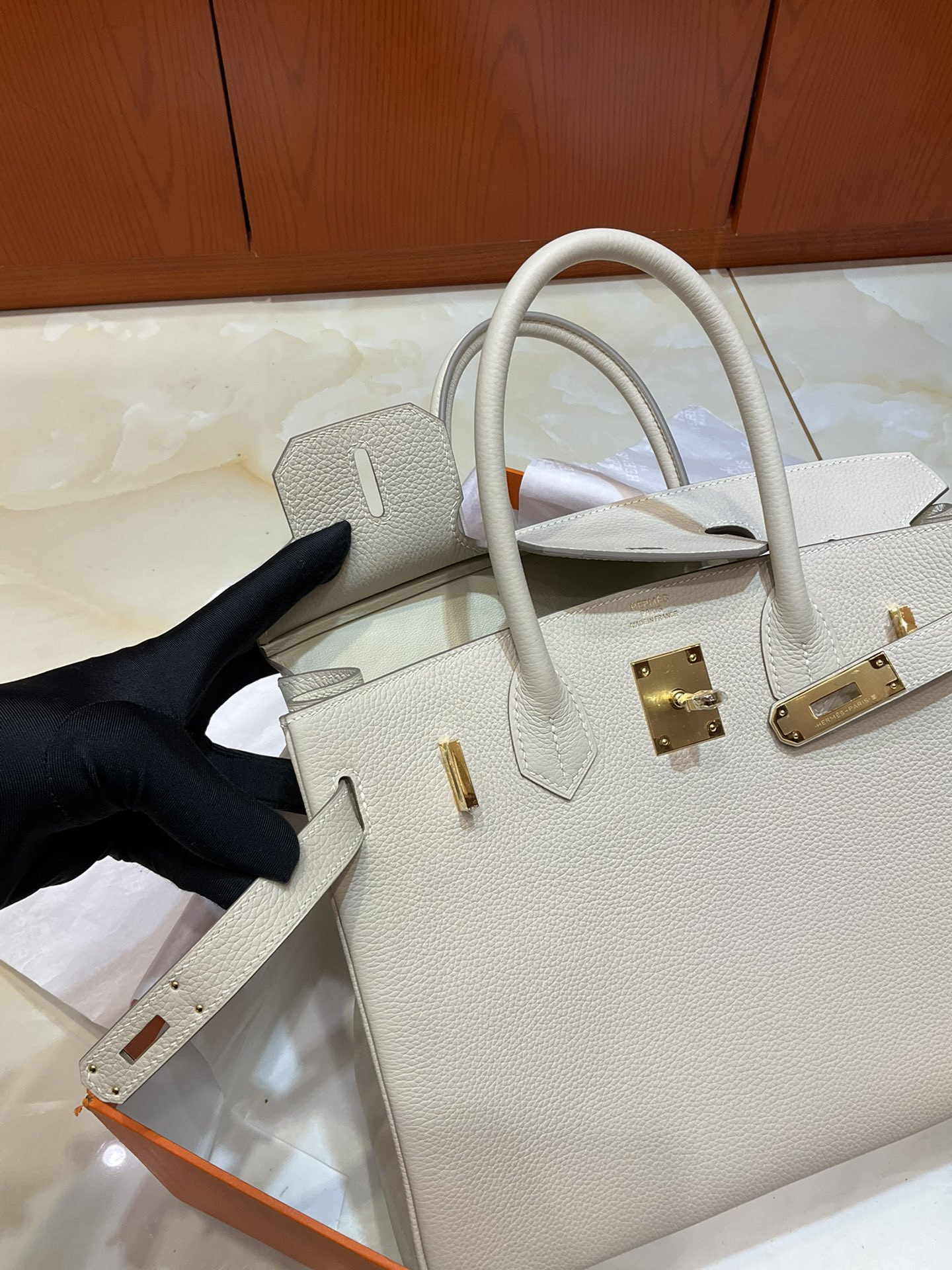 H**me5 BIRKIN Gold 25 30 35