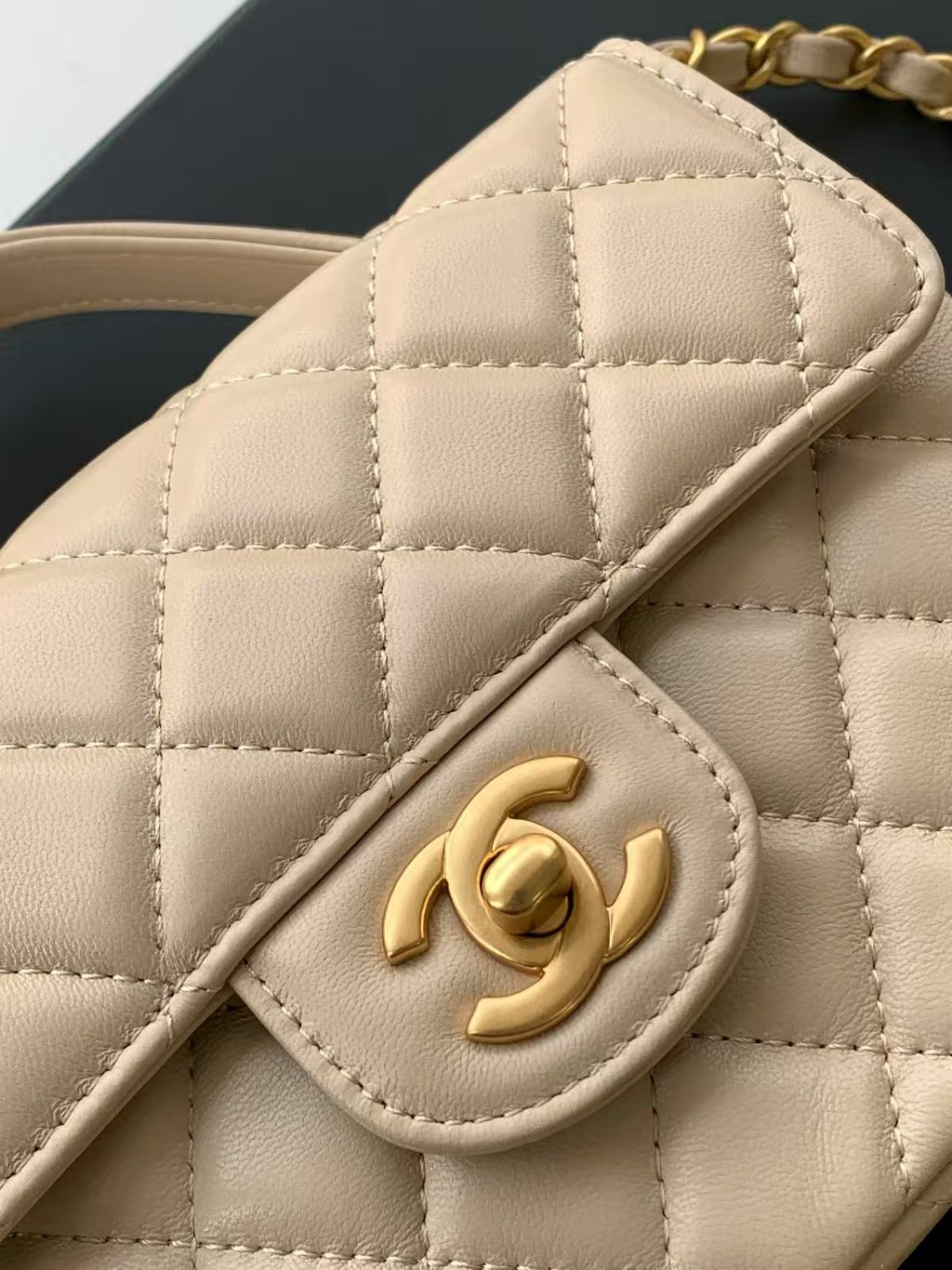 Ch**el Small Top Handle Flap Bag AS5355 14x20x6cm