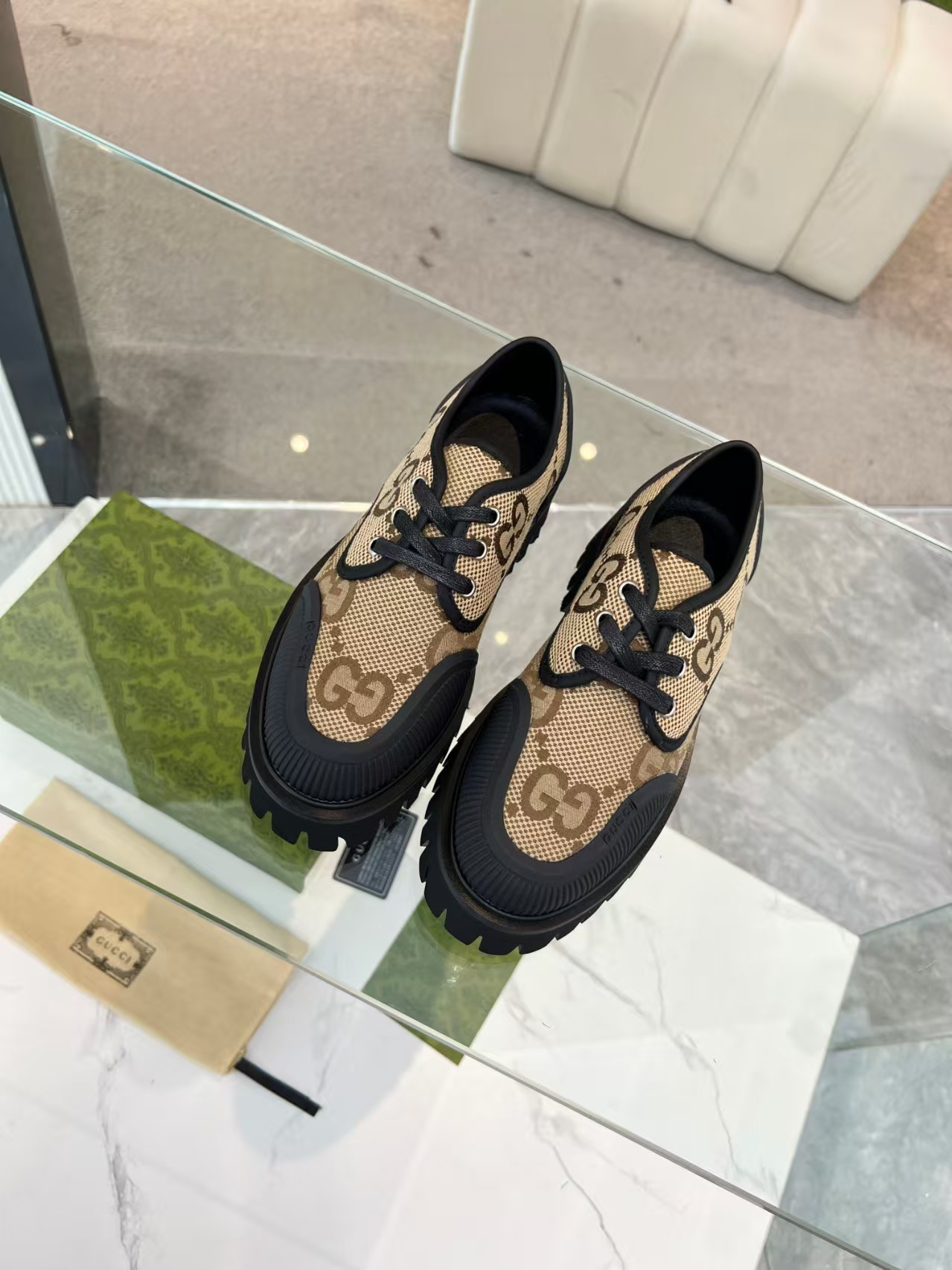 UA Gucci Maxi GG Lace-up Shoes