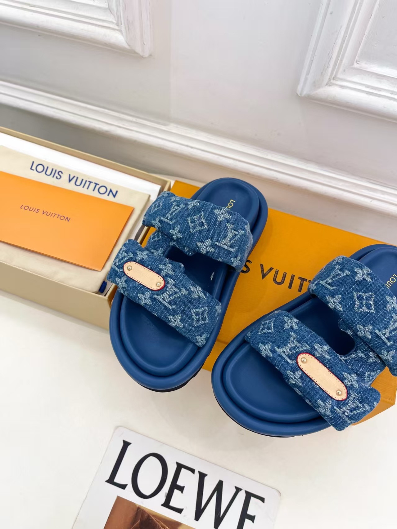 UA LV Pool Pillow Mules