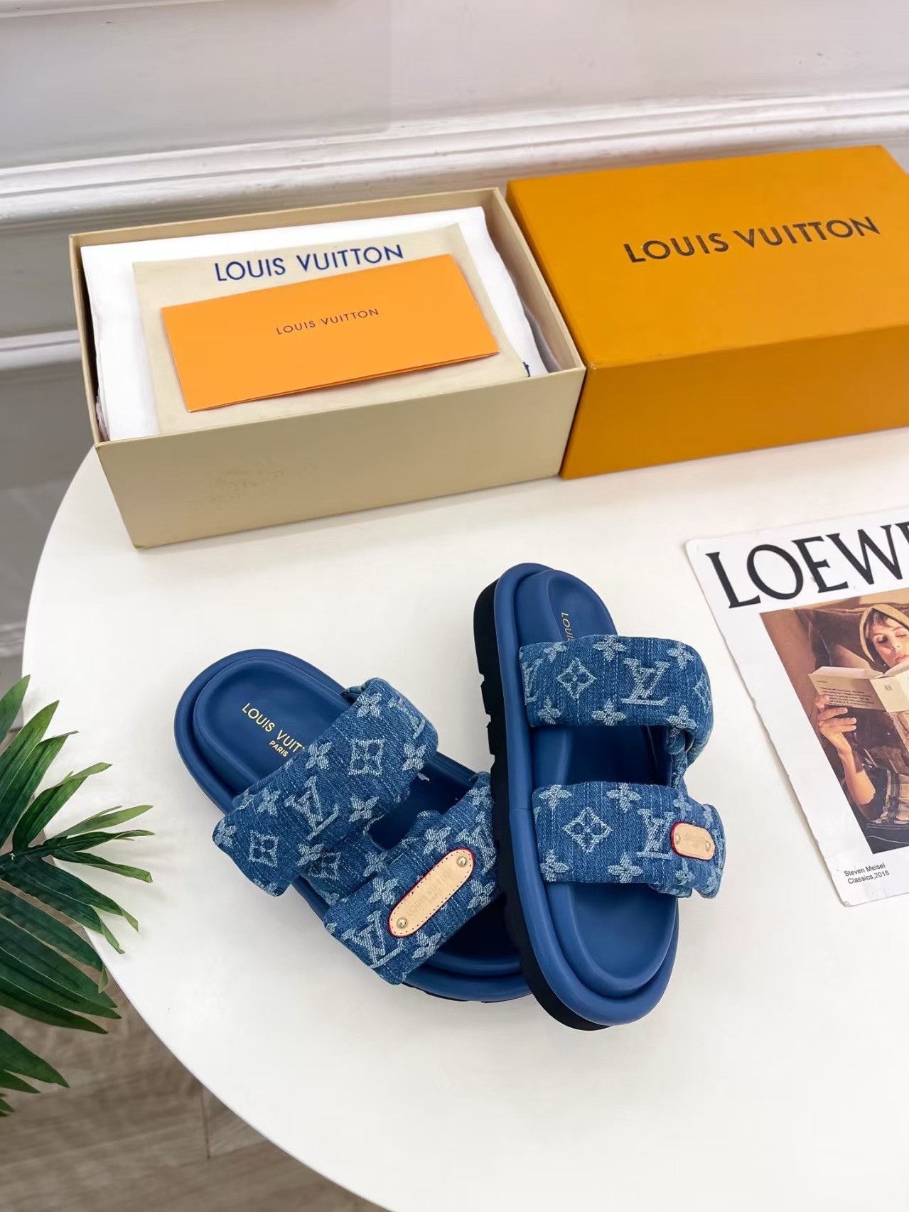 UA LV Pool Pillow Mules