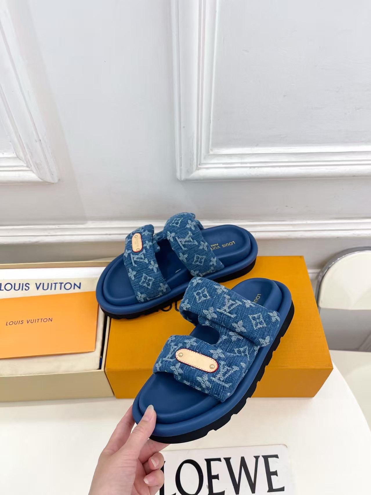 UA LV Pool Pillow Mules