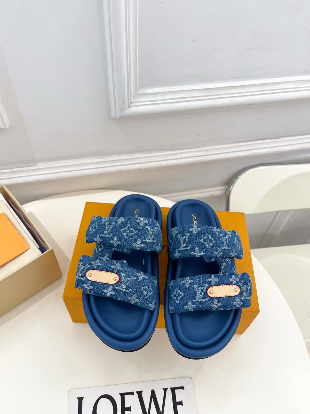 UA LV Pool Pillow Mules