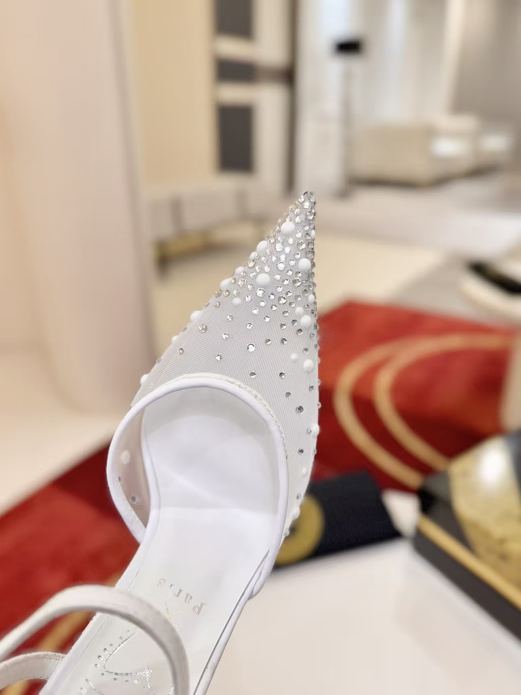 UA Christian Louboutin Miss Z Riviera Strass Pumps 8.5cm Heel