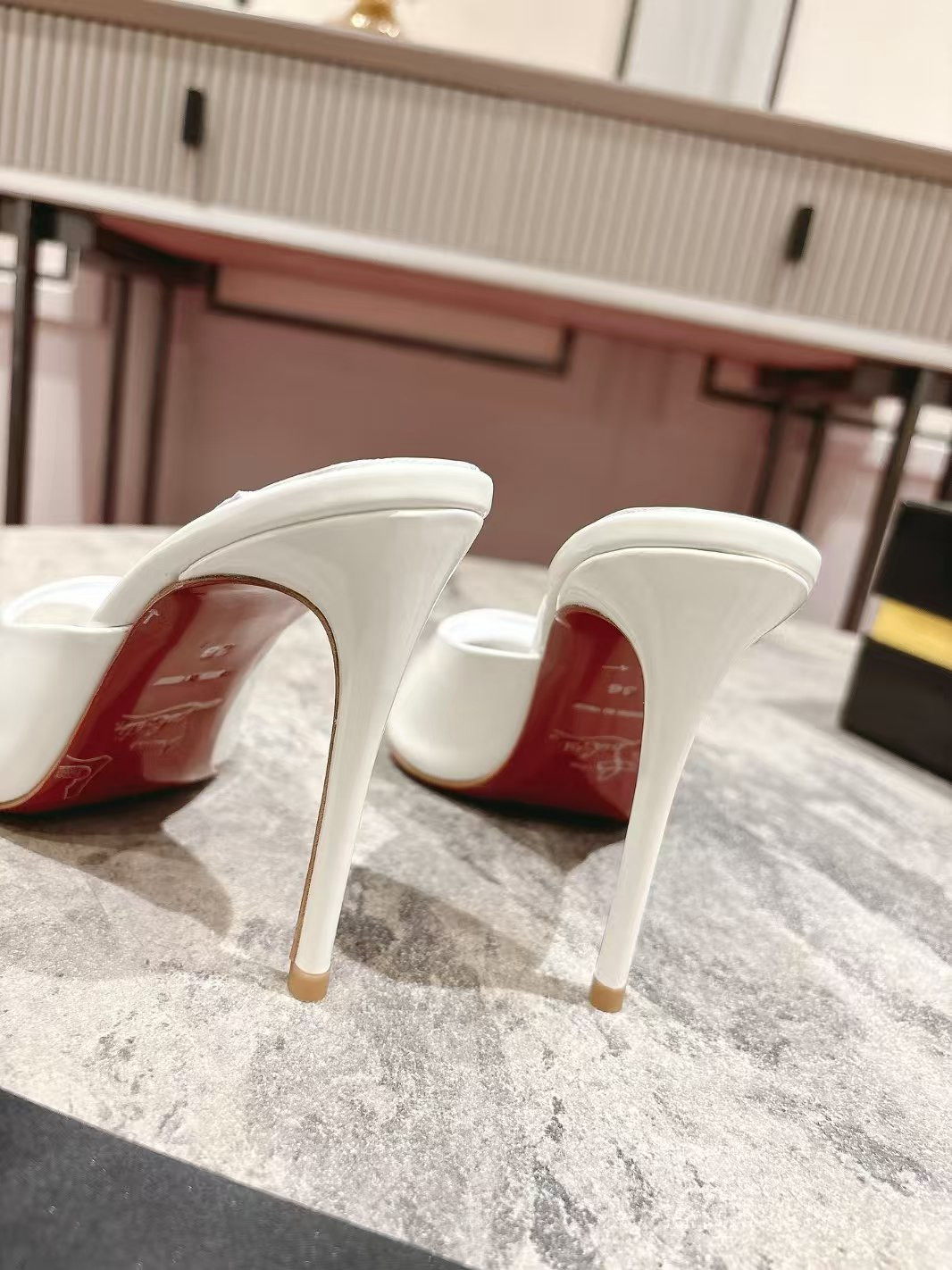 UA Christian Louboutin Miss Z Mule 10cm Heel