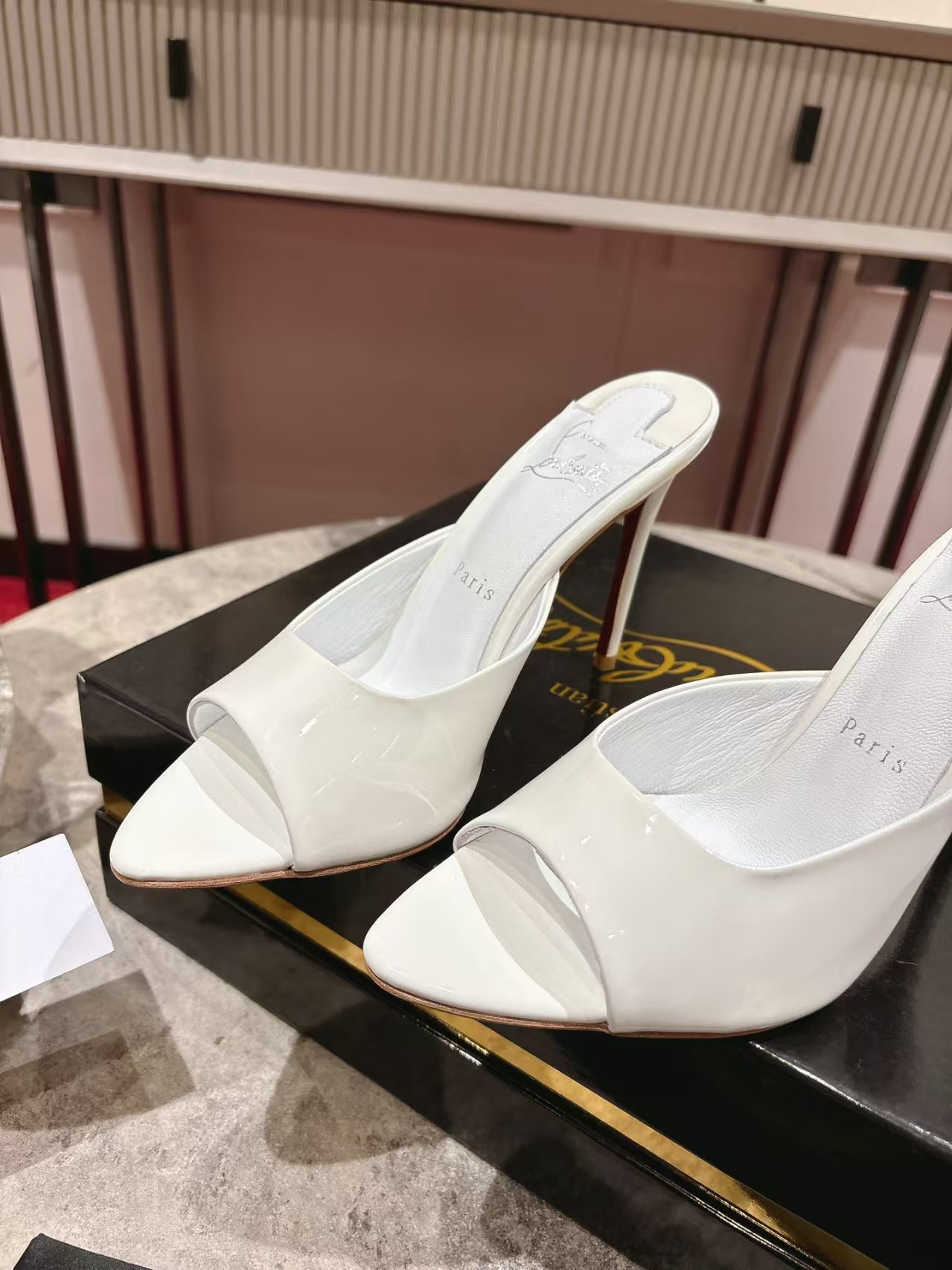 UA Christian Louboutin Miss Z Mule 10cm Heel
