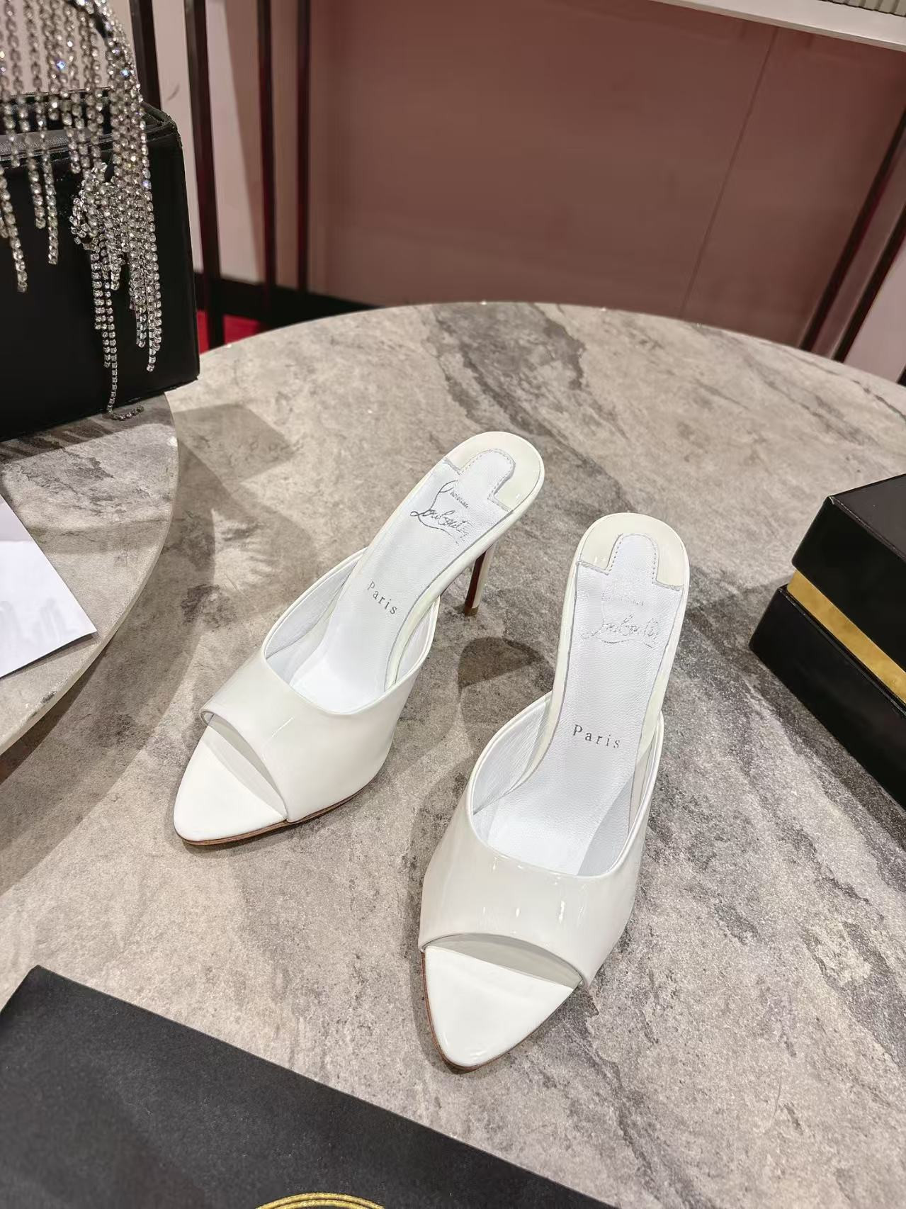 UA Christian Louboutin Miss Z Mule 10cm Heel