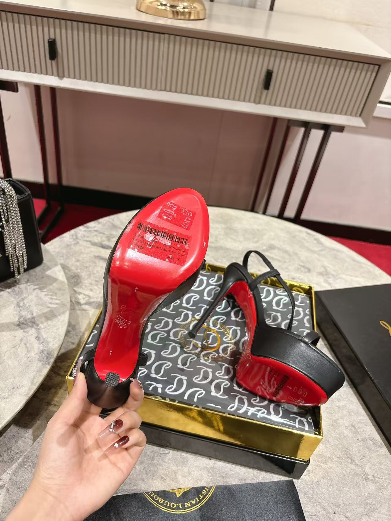 UA Christian Louboutin Rosalie Alta Rosalie Alta Sandals 15cm Heel