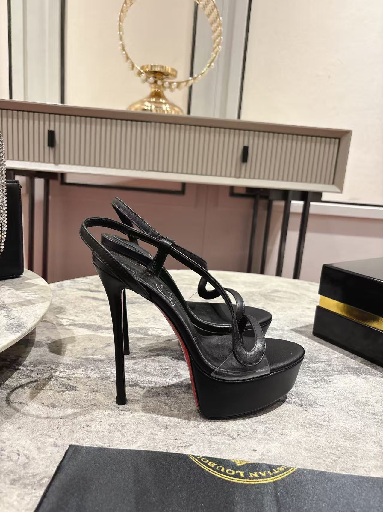 UA Christian Louboutin Rosalie Alta Rosalie Alta Sandals 15cm Heel