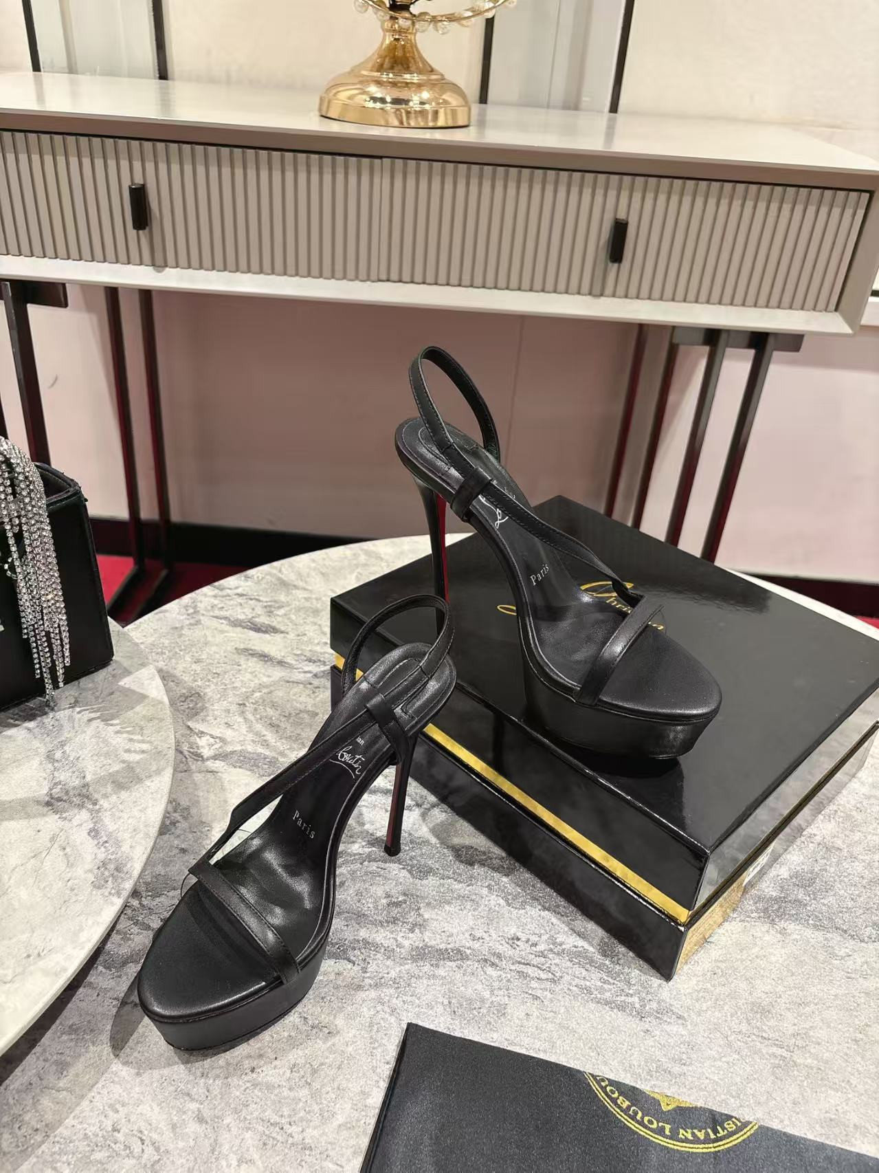 UA Christian Louboutin Rosalie Alta Rosalie Alta Sandals 15cm Heel