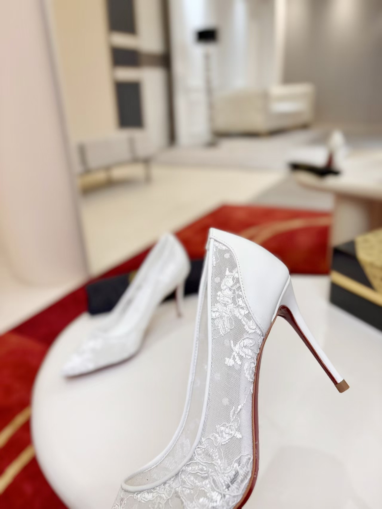 UA Christian Louboutin Miss Z Mesh Pumps