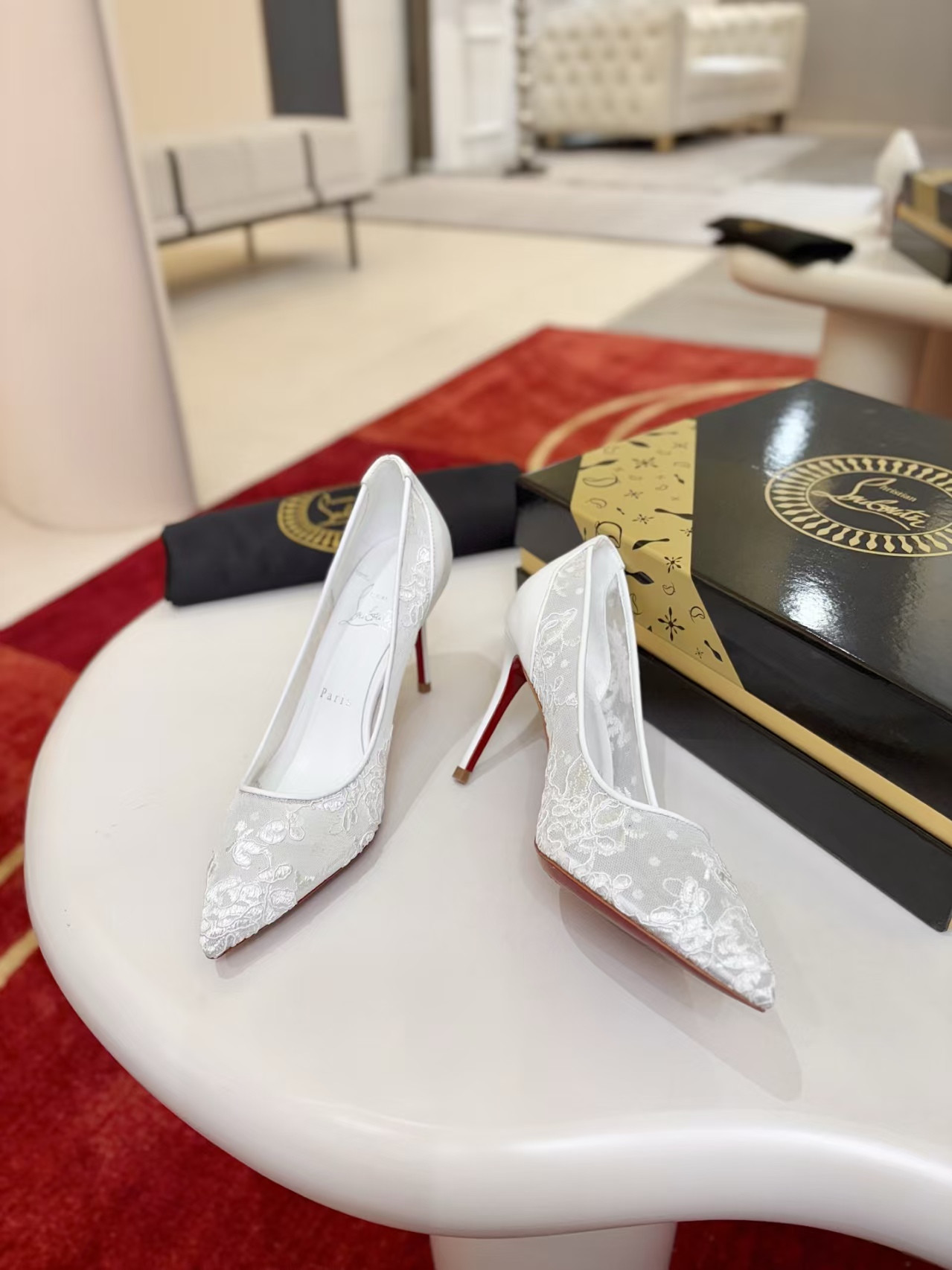 UA Christian Louboutin Miss Z Mesh Pumps