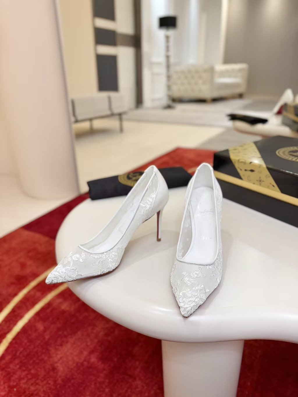 UA Christian Louboutin Miss Z Mesh Pumps