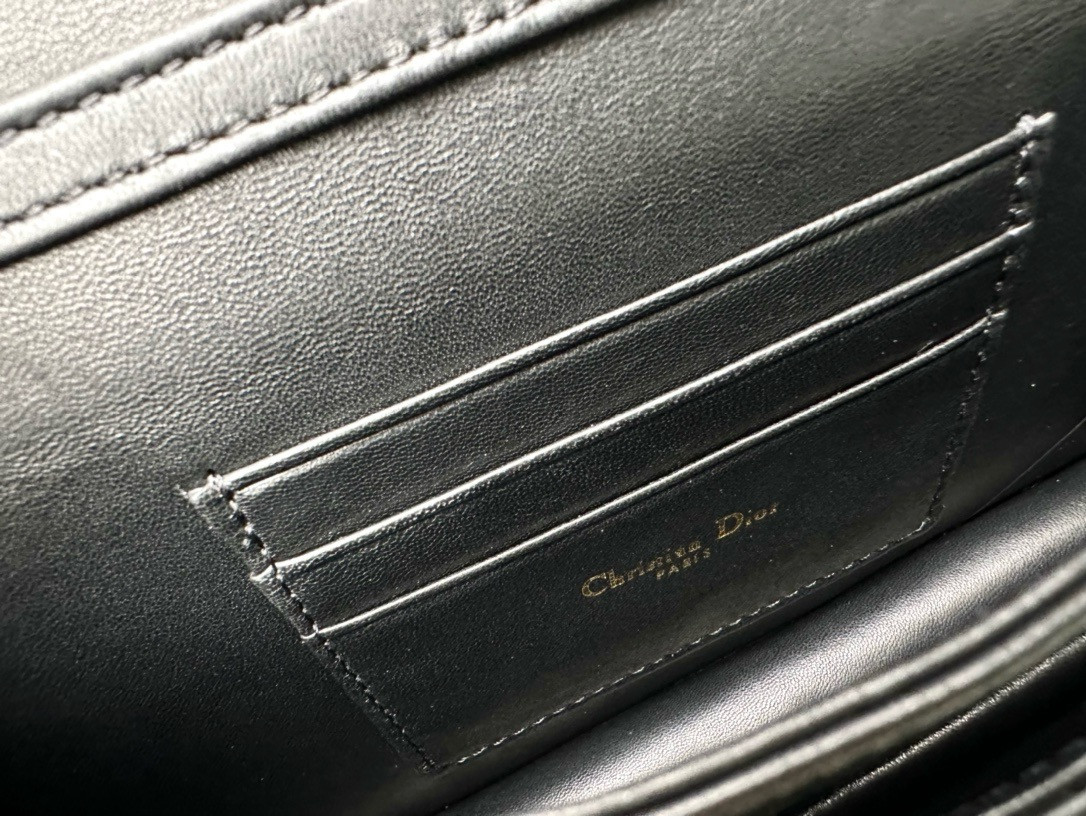 MISS D10r MINI BAG Black Cannage Lambskin S0980ONMJ_M900 21 x 11.5 x 4.5 cm